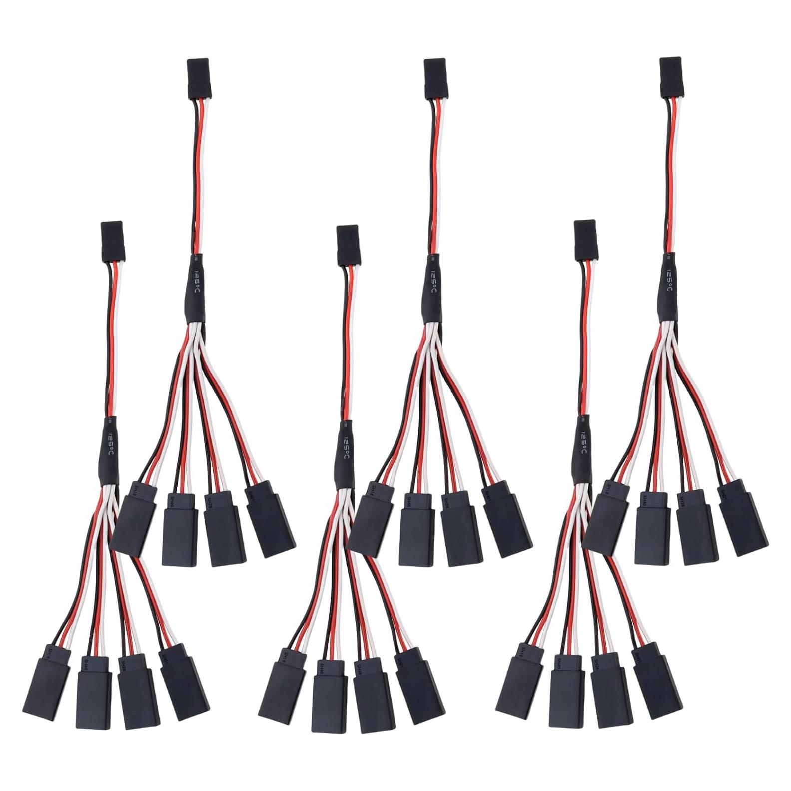 6 Piezas Conector JST Macho a 4 Hembra 15cm DiGiYes