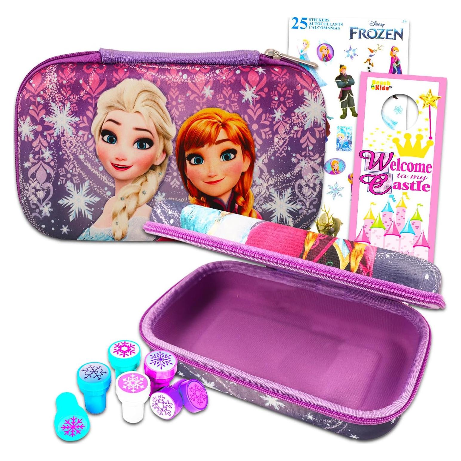 Estuche de Lápices Disney Frozen con Stickers y Sellos