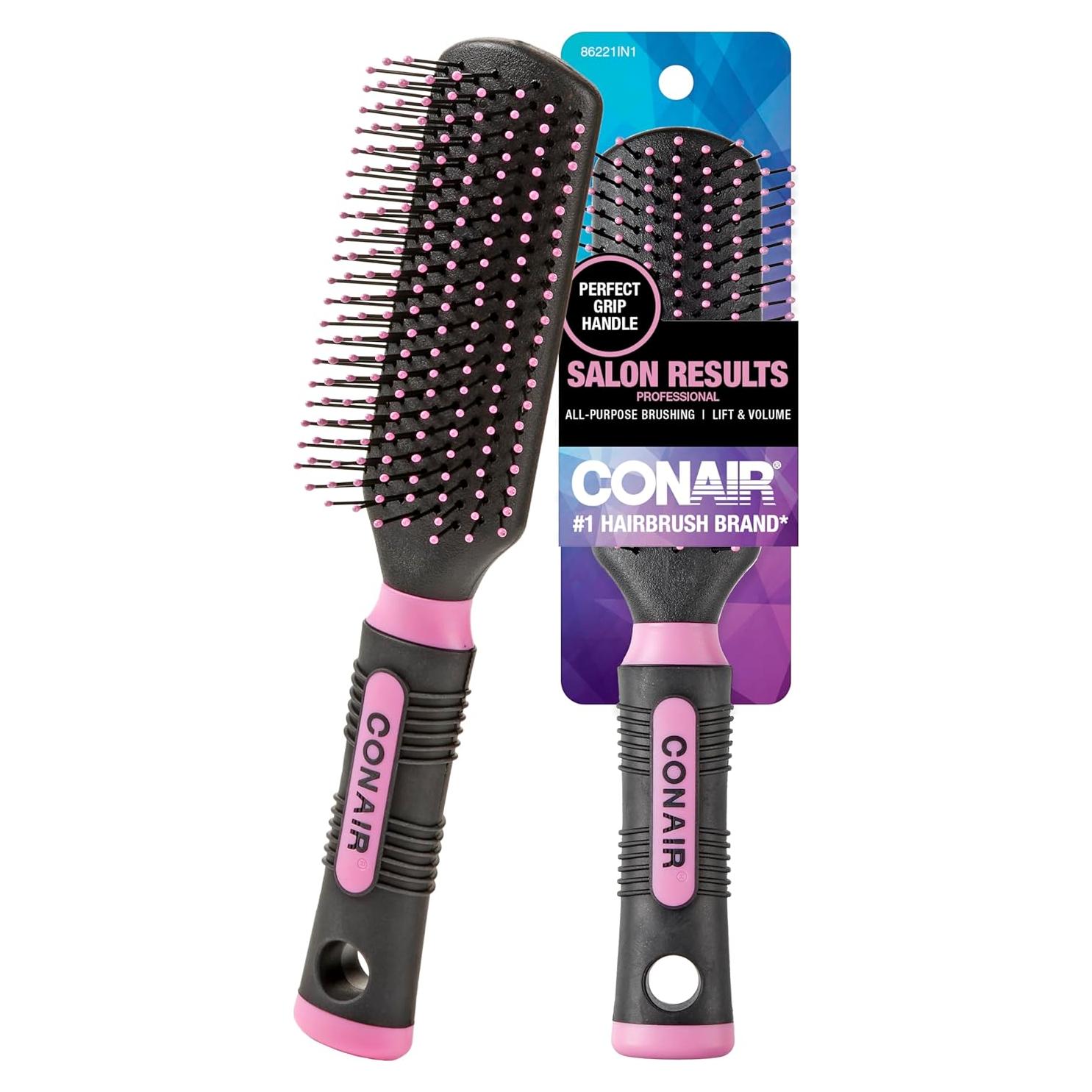 Cepillo Desenredante Conair Salon Results - Rosa/Negro - 1 Cuenta