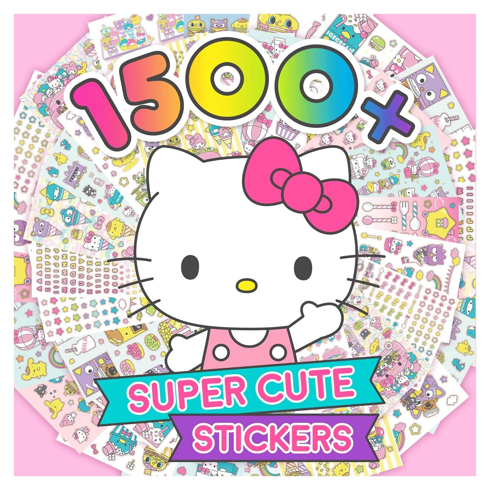 Libro de Stickers Hello Kitty 1500+ Kawaii 43 Hojas