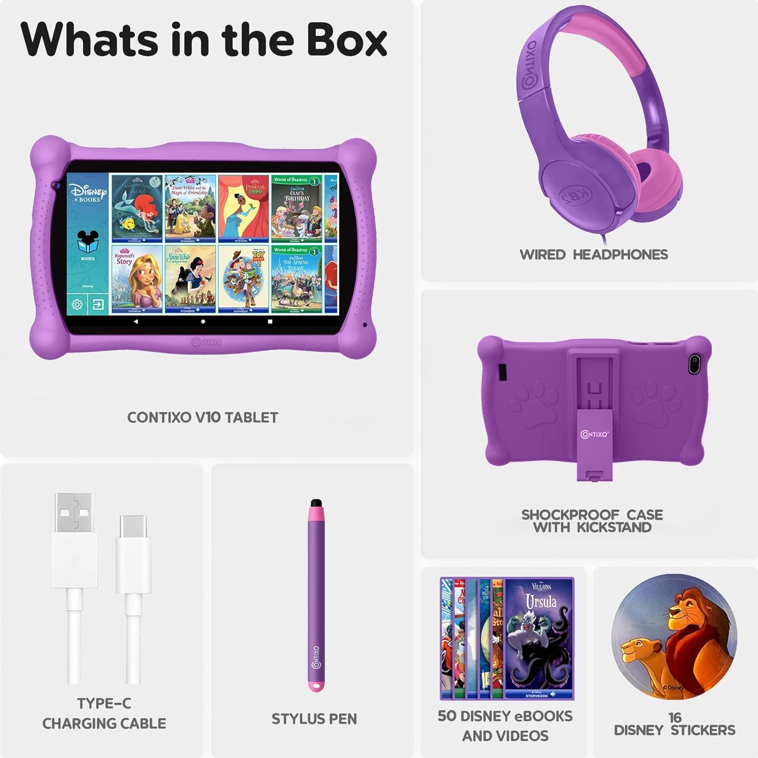 Tableta de Aprendizaje Contixo V10 para Niños 7" - Disney