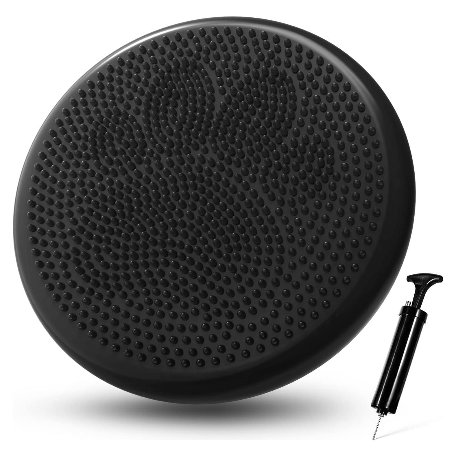 Cojín Inestable Trideer 34cm Negro con Bomba Inflación