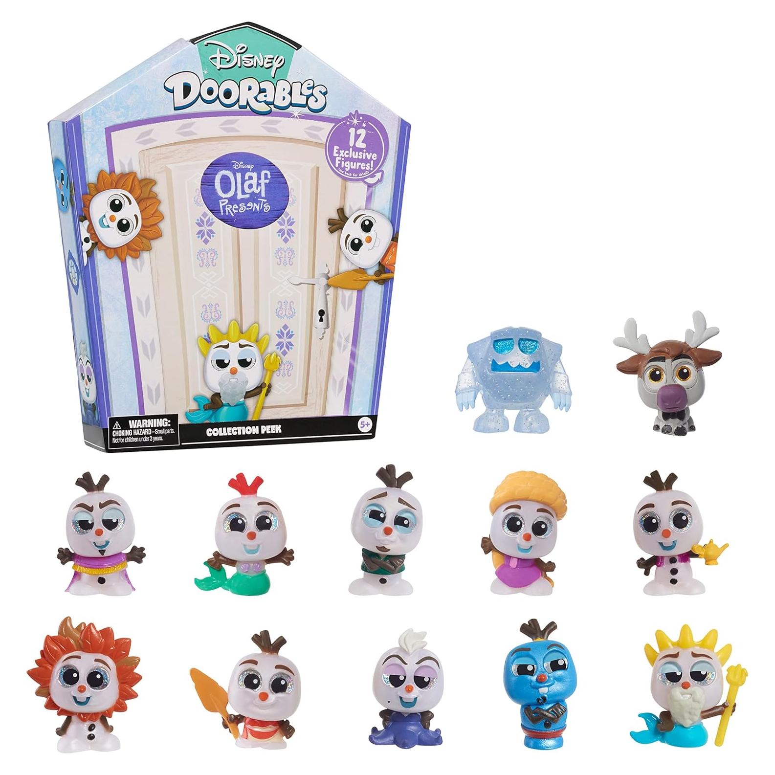 Colección de Figuras Disney Doorables Olaf Just Play 12 Piezas