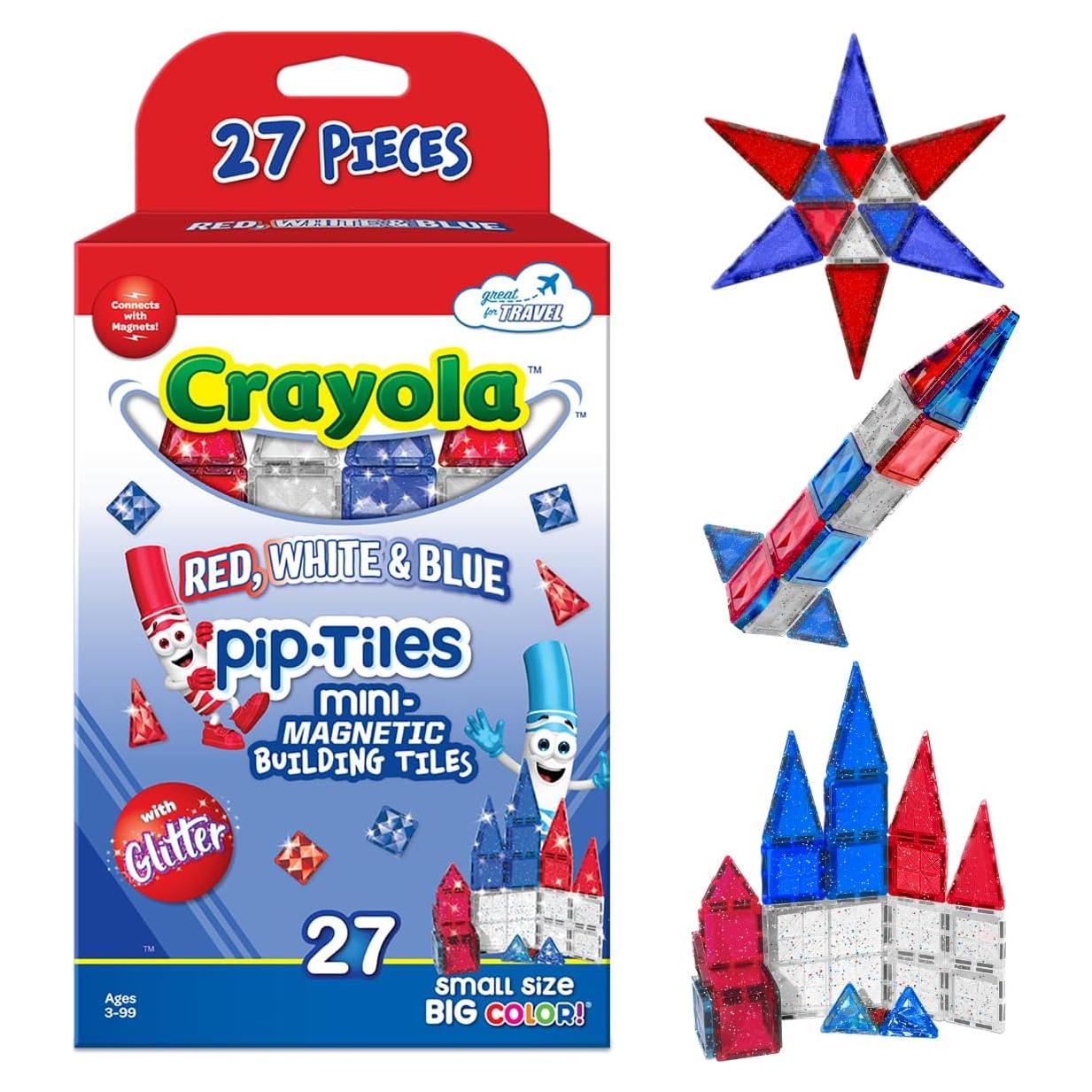 Azulejos Magnéticos Crayola 27 Piezas Rojo, Blanco y Azul