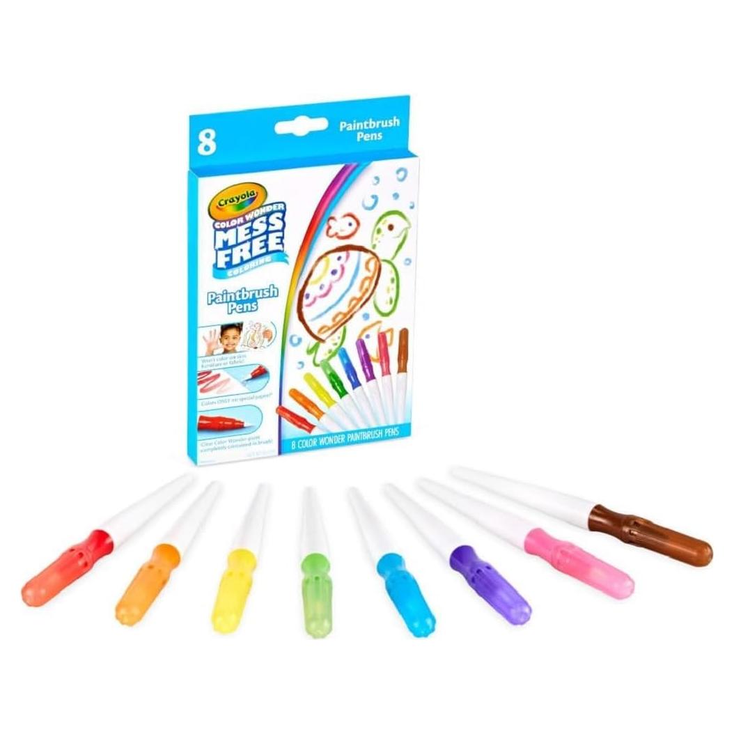 Set de Pintura Crayola Color Wonder 8 Pinceles Sin Desorden
