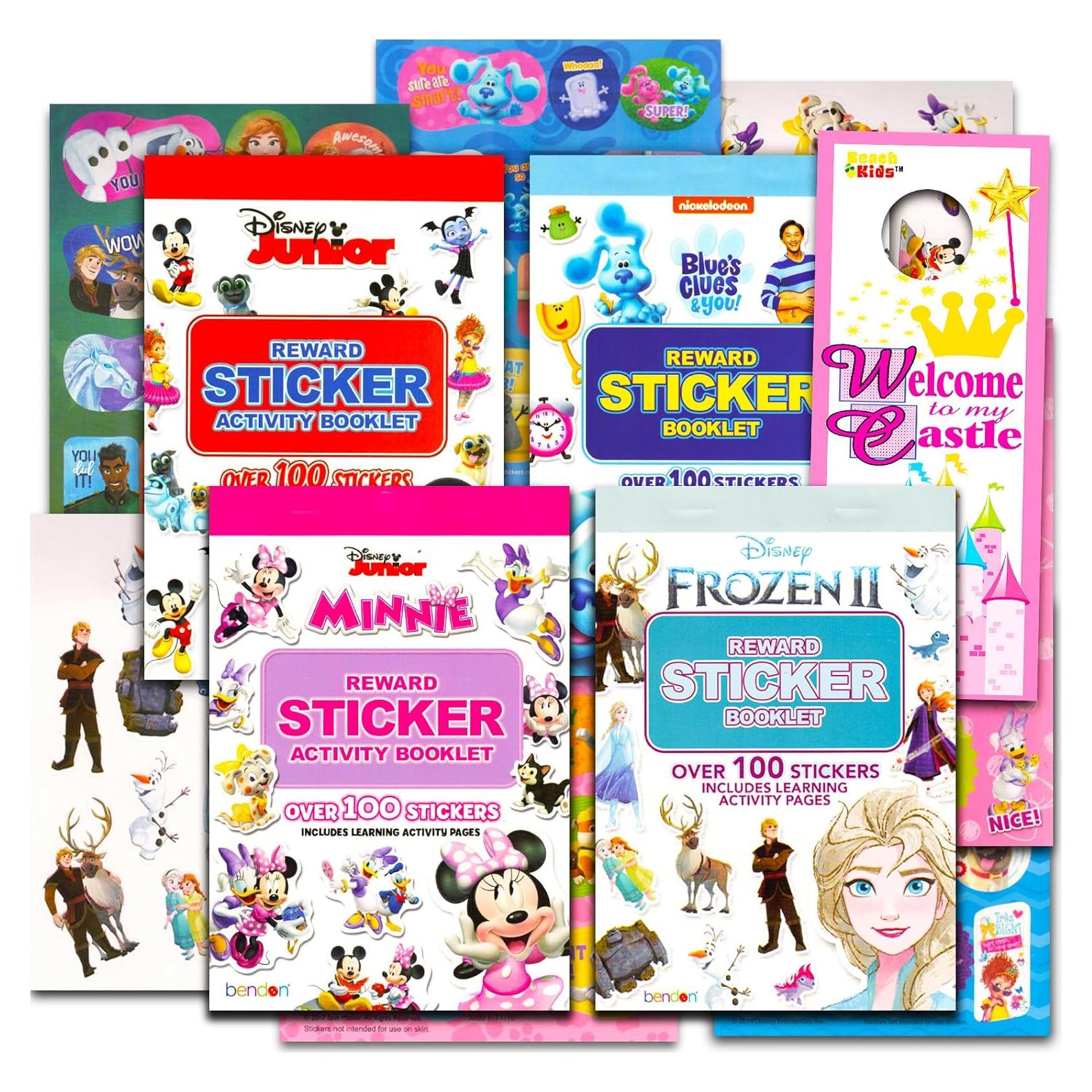Conjunto de Pegatinas de Recompensa Disney - 400 Pegatinas Frozen, Minnie Mouse