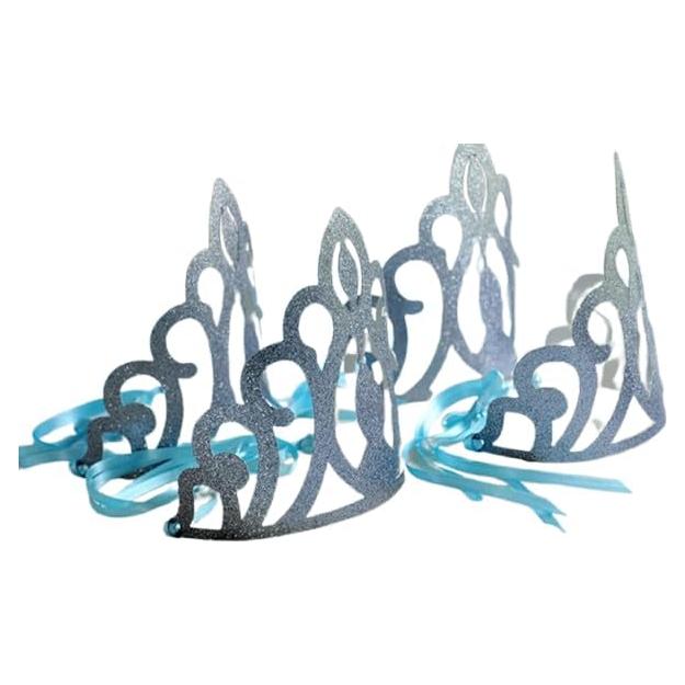 Coronas de Elsa para Fiesta de Frozen - Paquete de 12