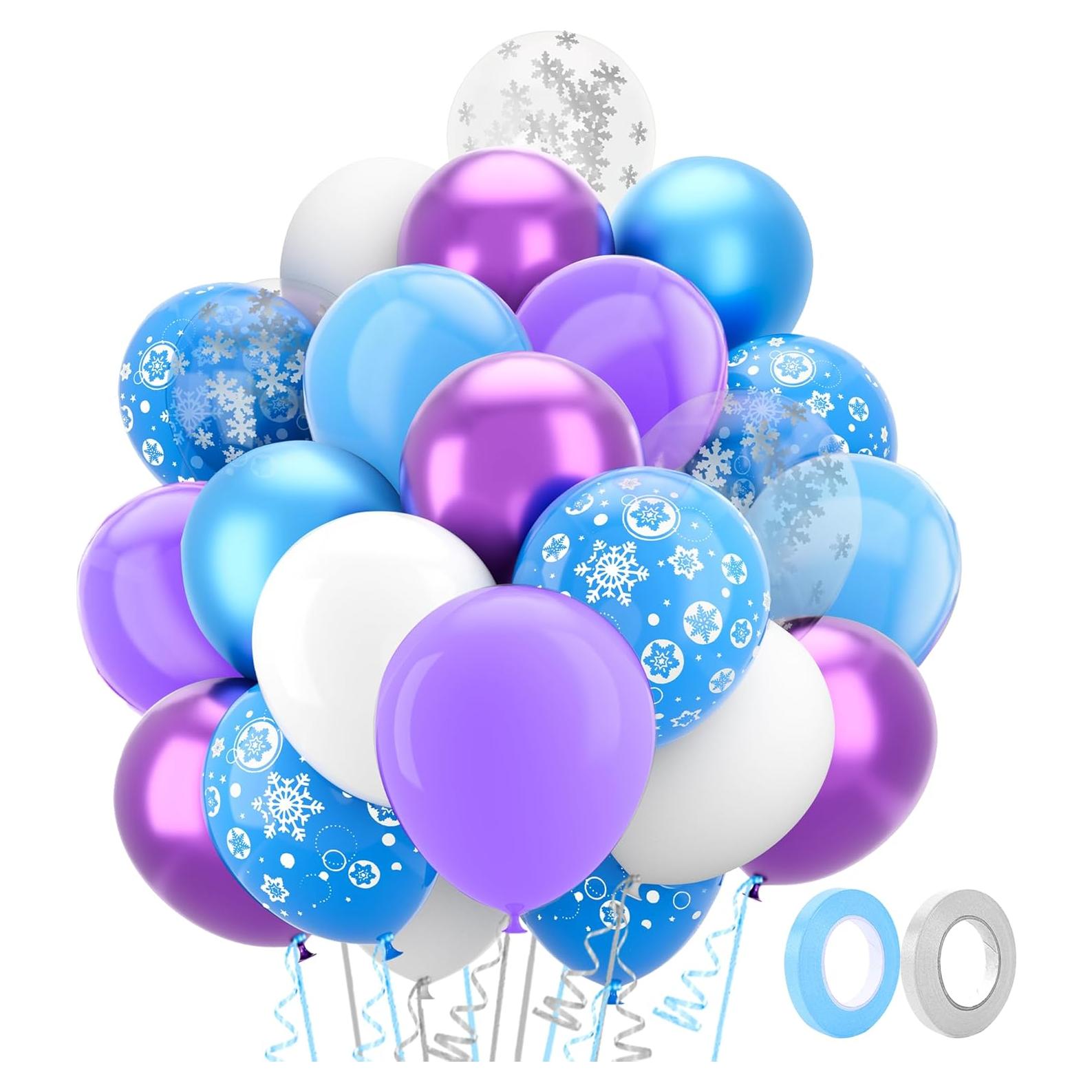 Kit de Globos Congelados 60 Pcs 30 cm Deovige - Fiesta Invierno