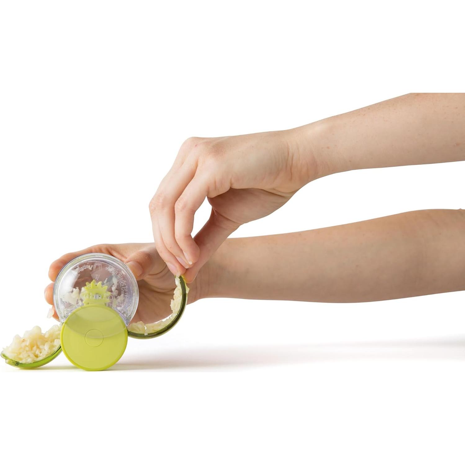 Picador de Ajo Chef'n GarlicZoom Verde - Compacto y Eficaz