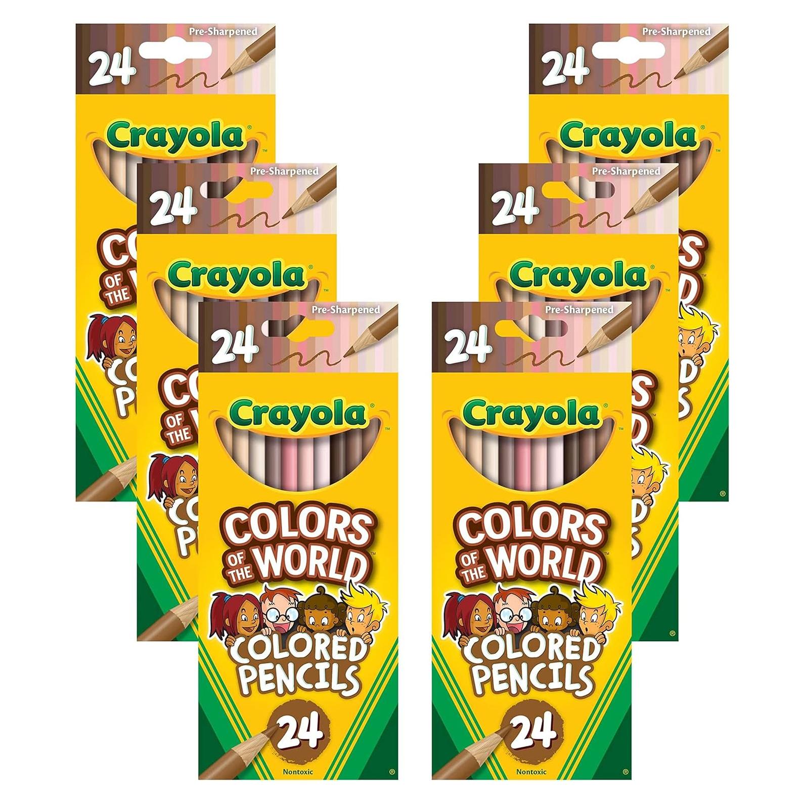 Lápices de Colores Crayola Colores del Mundo - 6 Paquetes