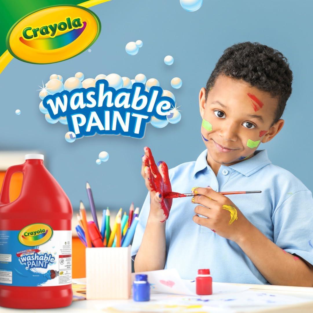 Pintura Roja Lavable Crayola 128oz Ideal para Niños