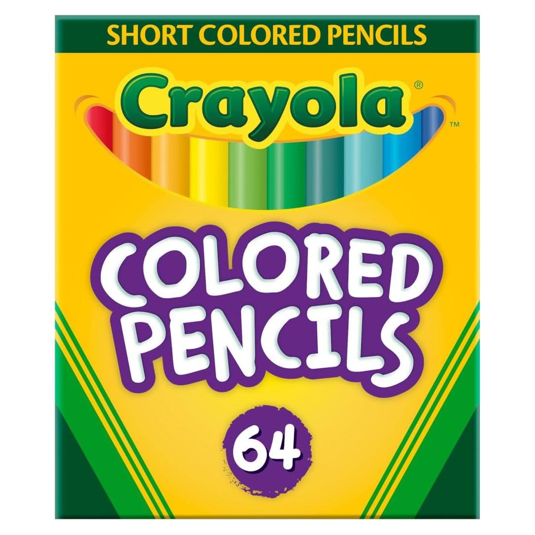 Lápices de Colores Crayola Mini 64 Piezas Preafilados