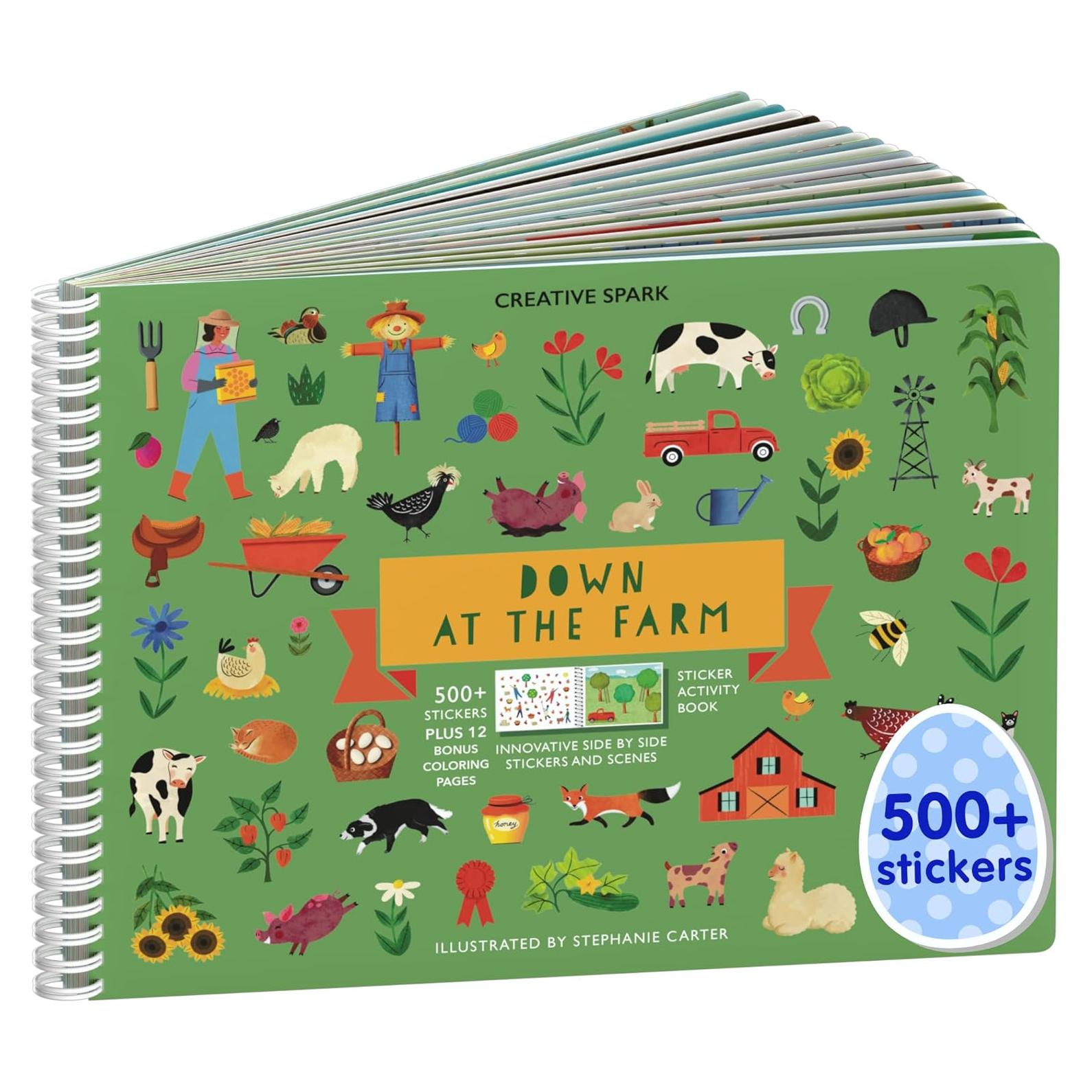 Libro de Stickers de Animales de Granja Cupkin 512 Piezas