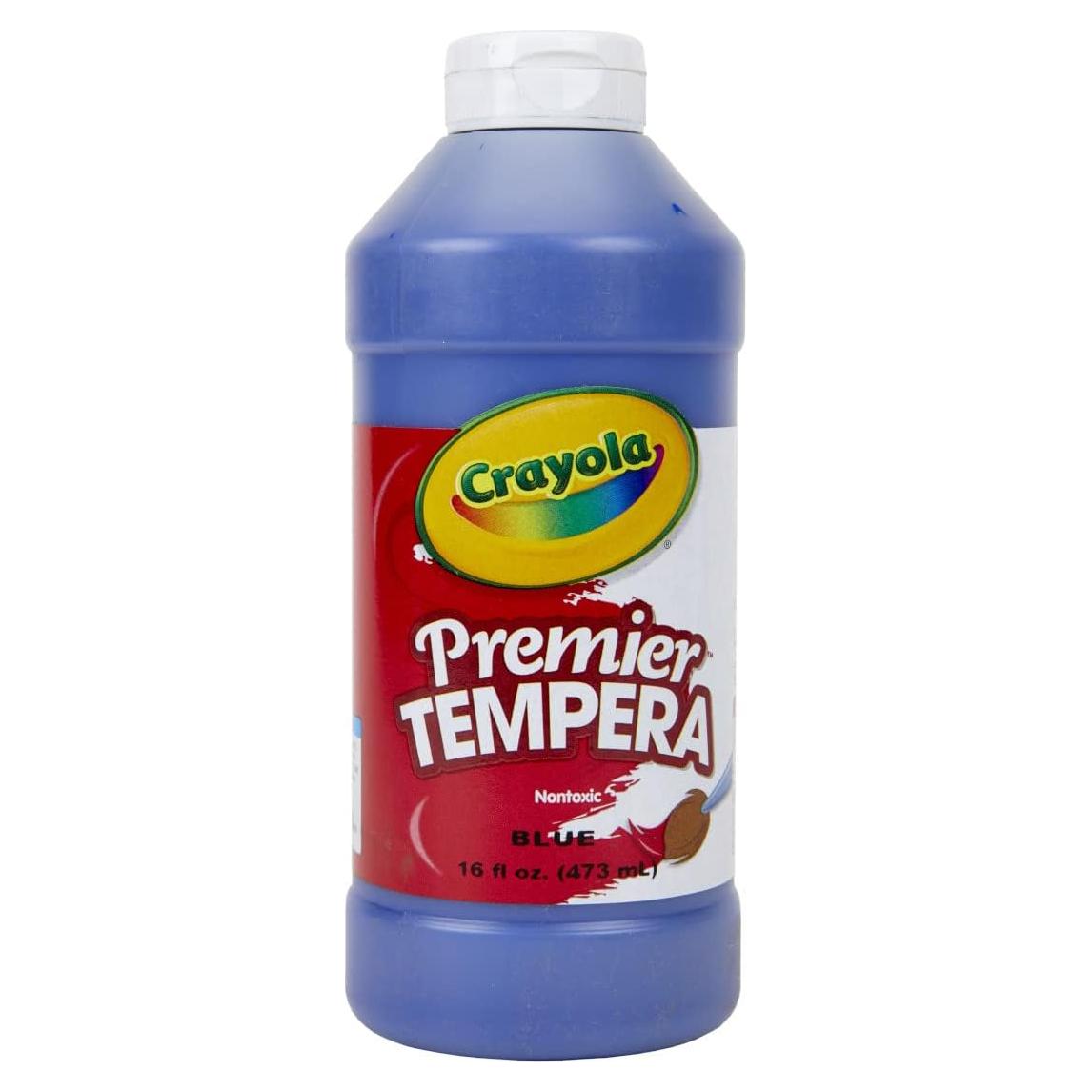 Pintura Tempera Crayola Azul 473 ml - No Tóxica para Niños