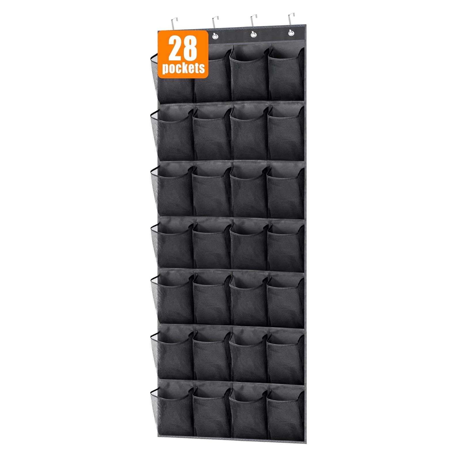 Organizador de Zapatos Colgante MISSLO 28 Bolsillos Negro
