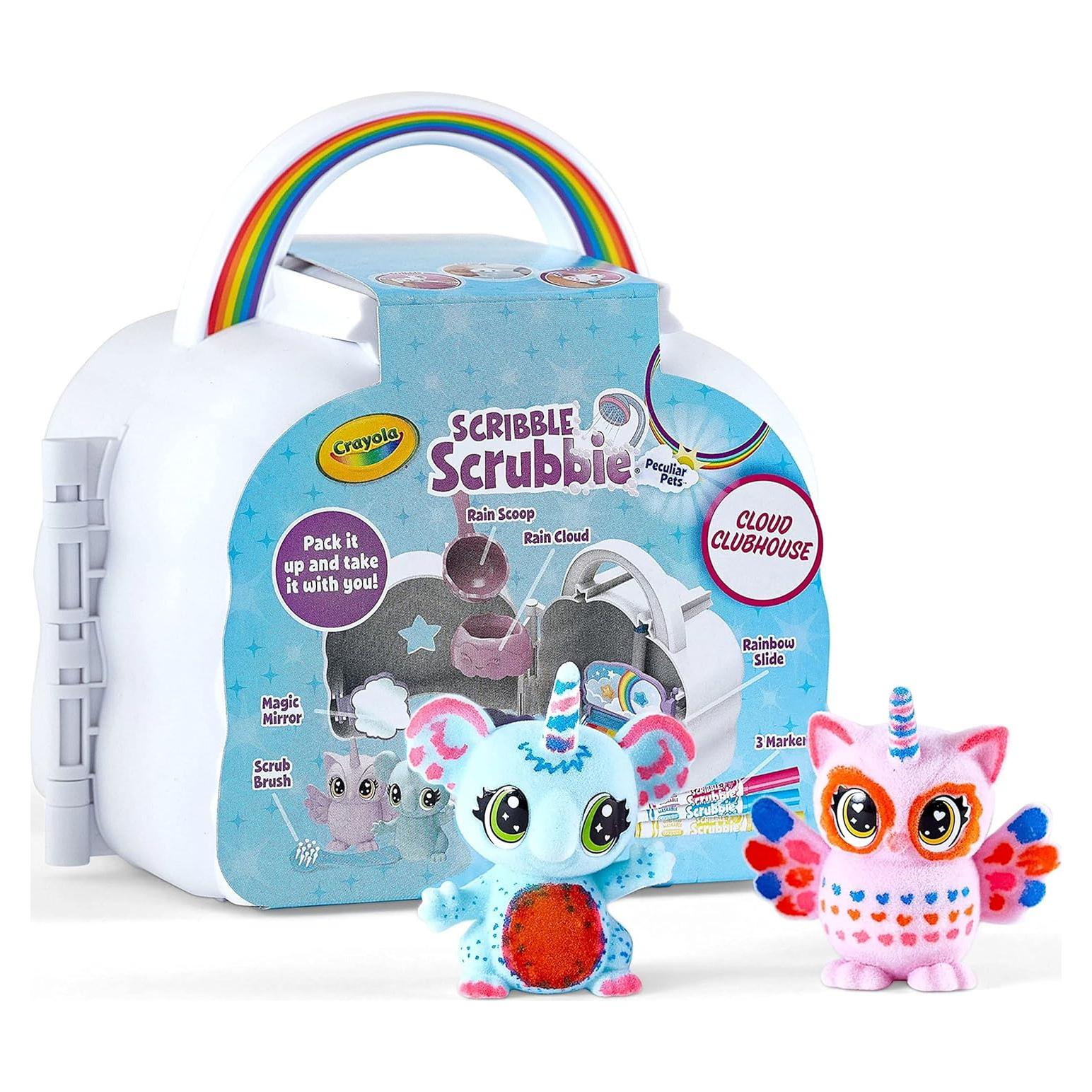 Set Crayola Scribble Scrubbie Cloud con 2 Figuras y Accesorios