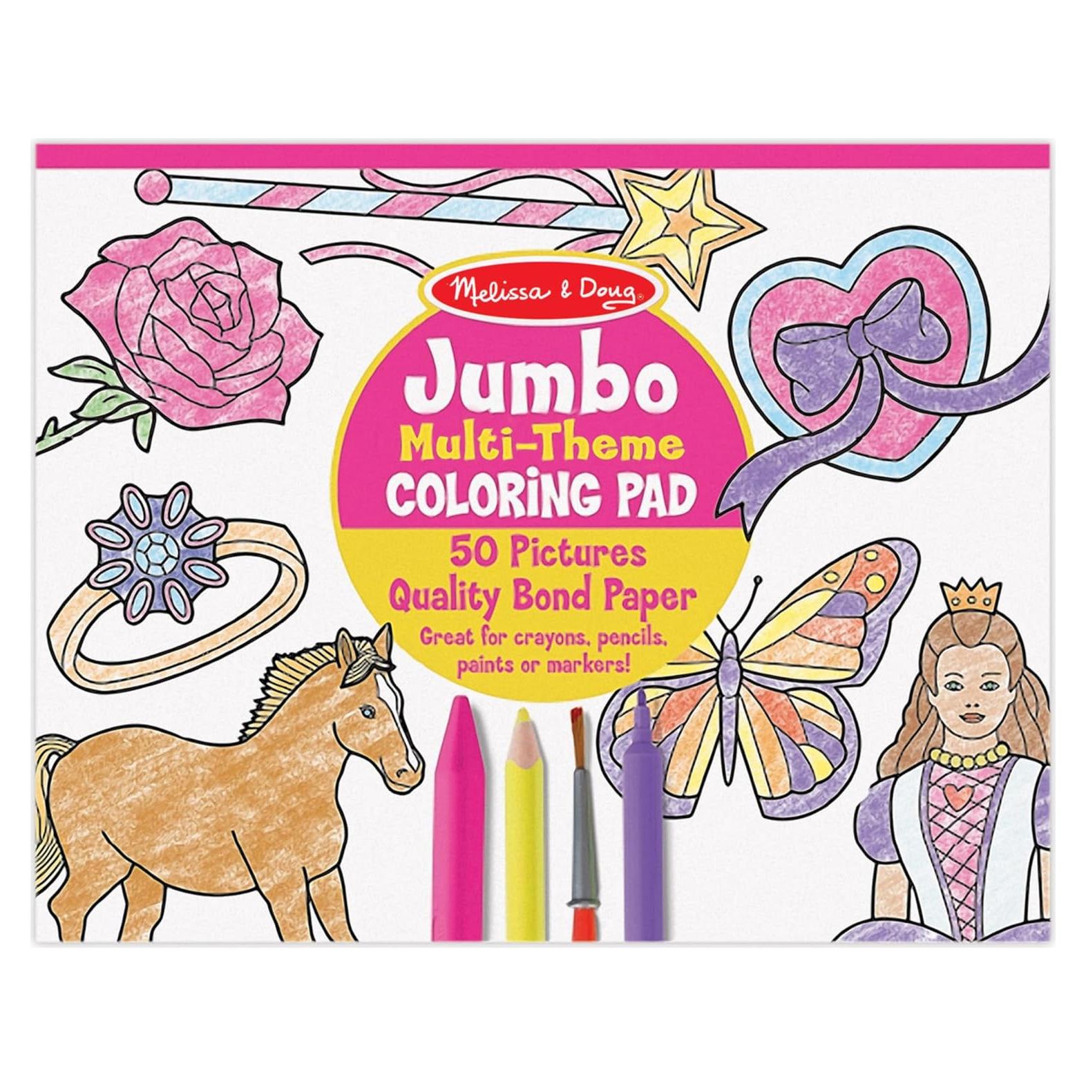 Libro de Colorear Melissa & Doug 50 Páginas Caballos y Más