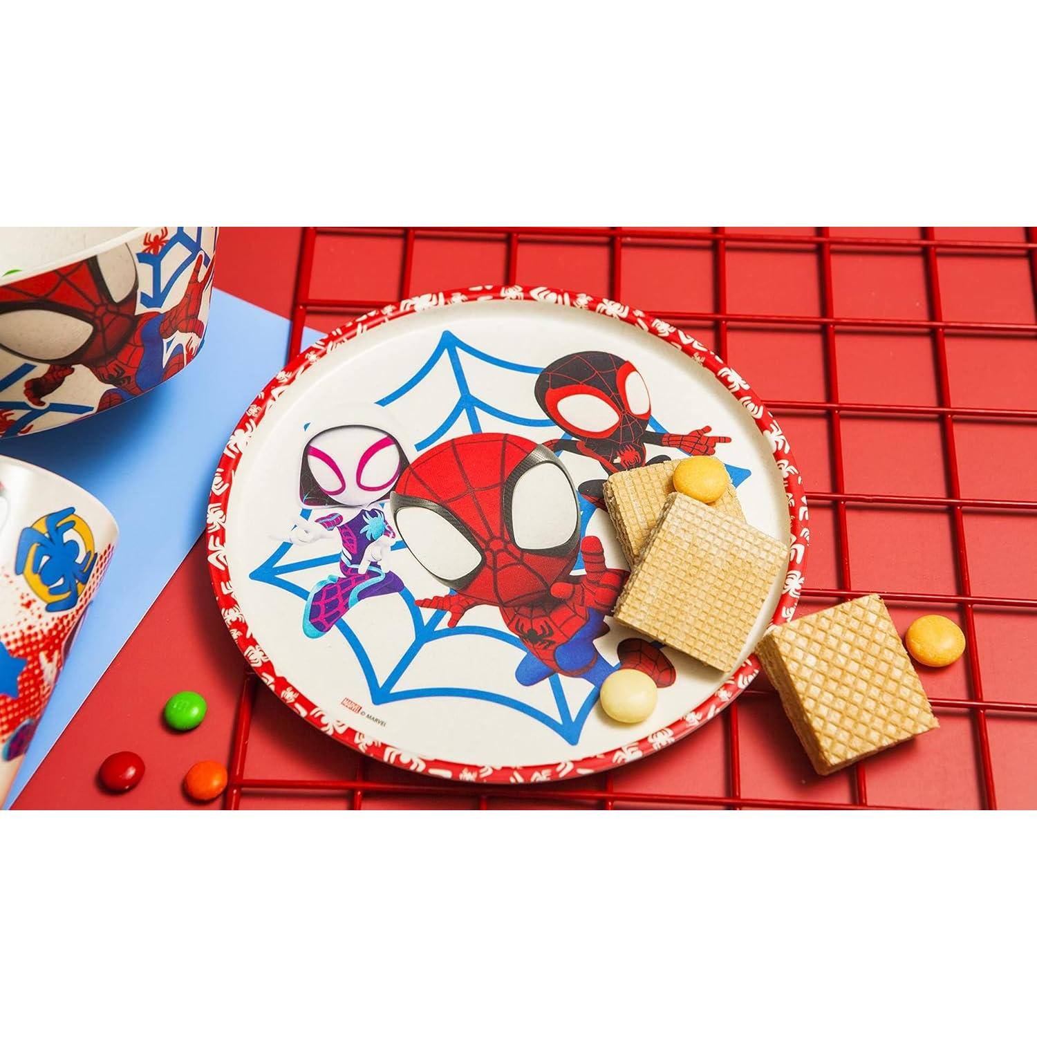 Juego de vajilla infantil Zak Designs Spider-Man 3 piezas