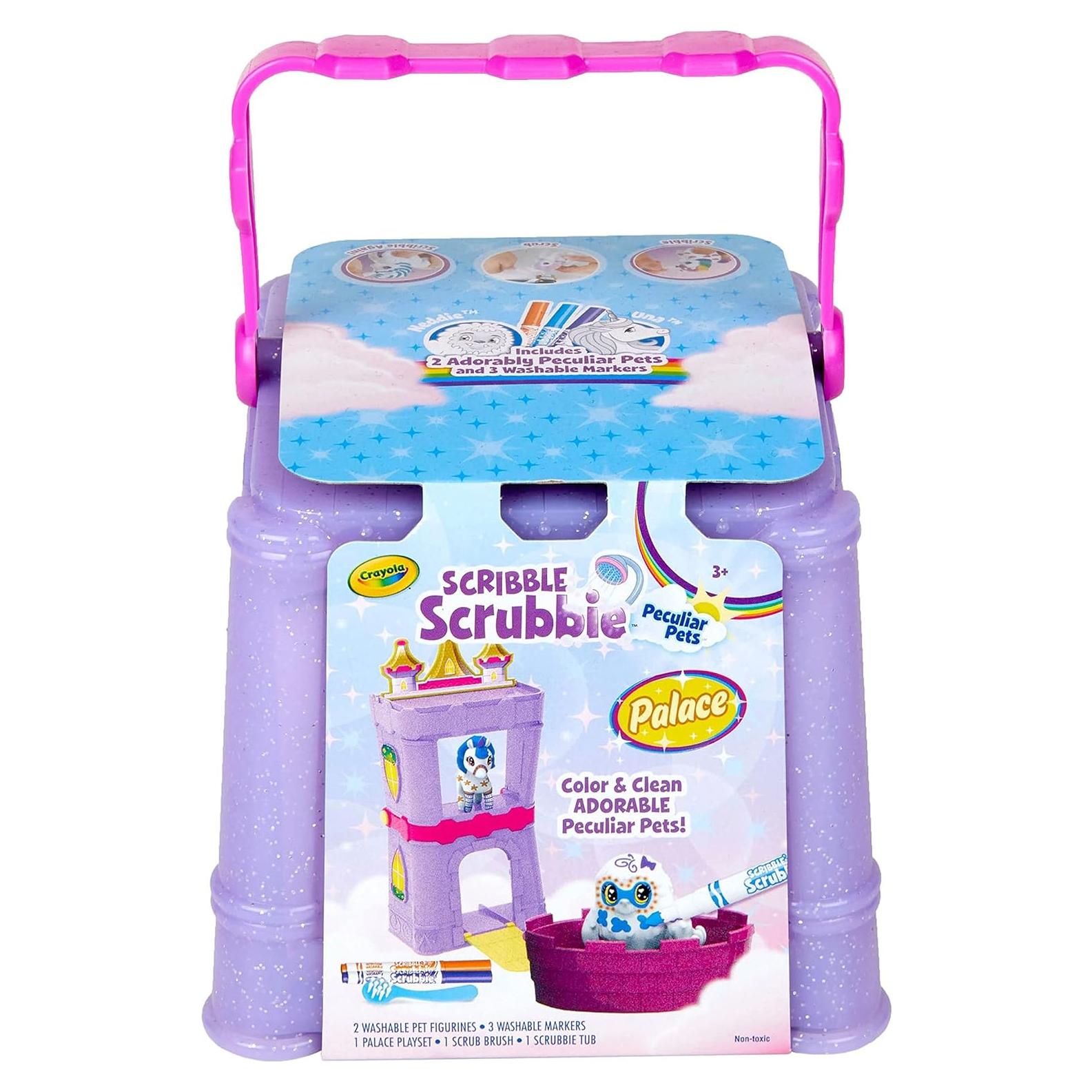 Juego de Palacio Crayola Scribble Scrubbie Mascotas