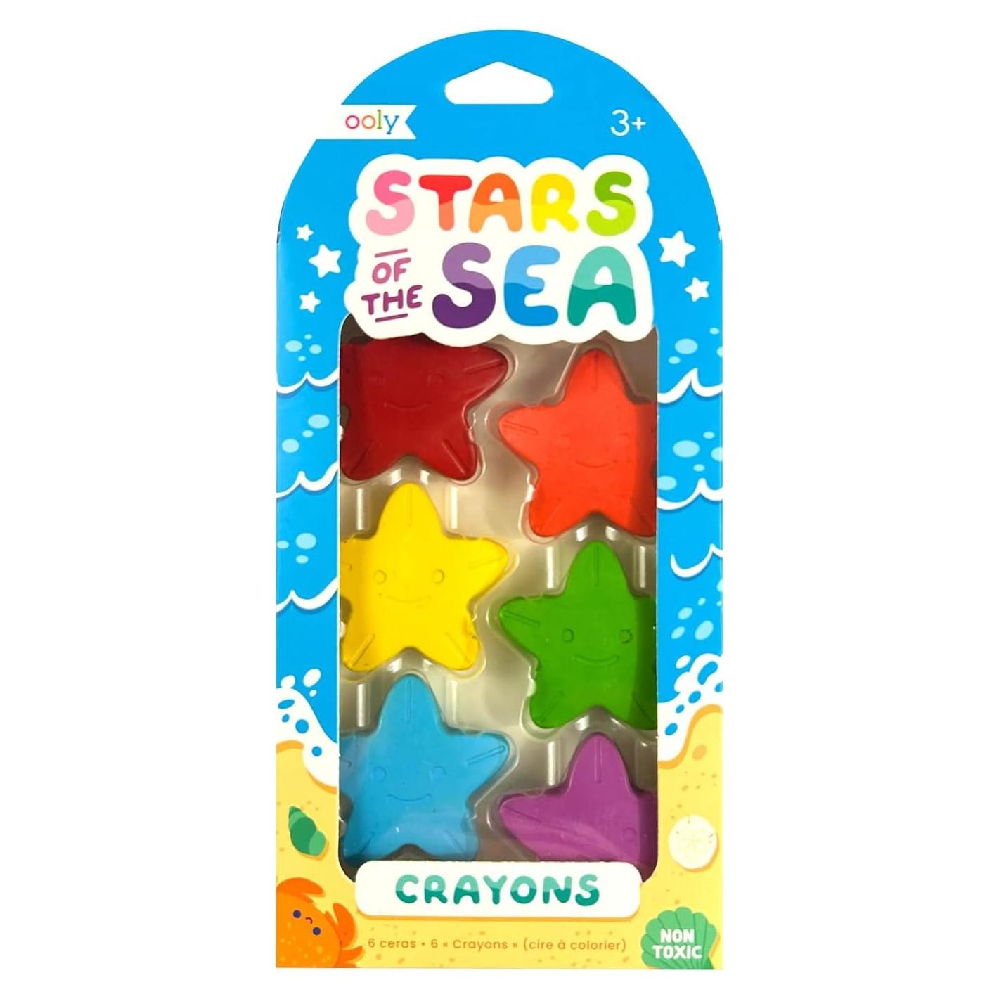 Crayones Ooly Estrellas del Mar Gruesos Multicolor Set 6