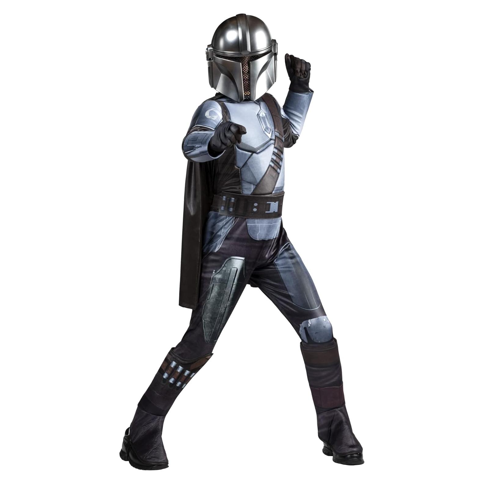 Disfraz juvenil Star Wars The Mandalorian con capa y máscara