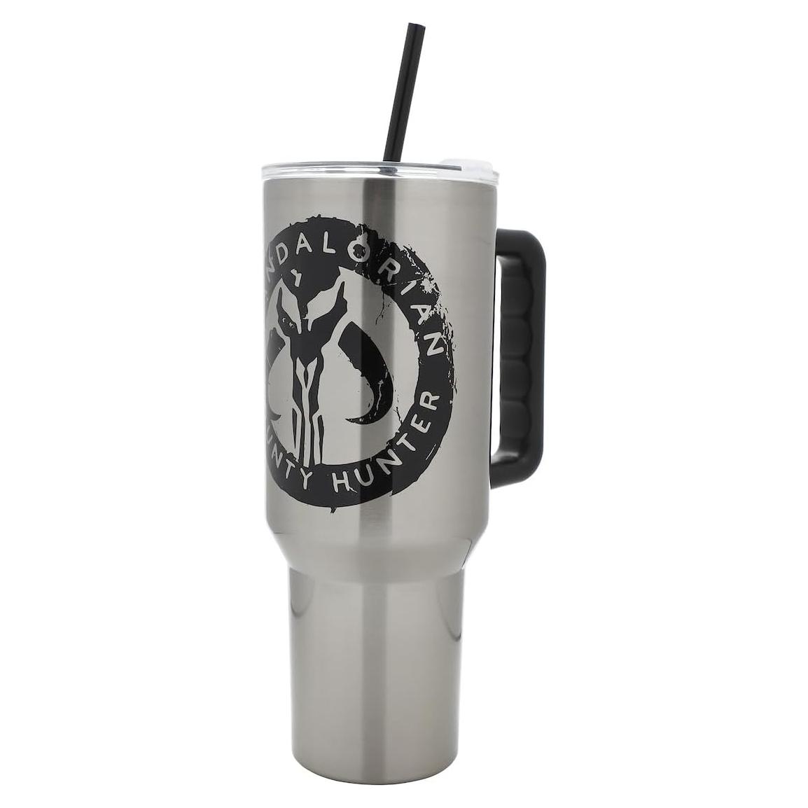 Vaso Acero Inoxidable Bioworld Mandaloriano 1.18L Aislado