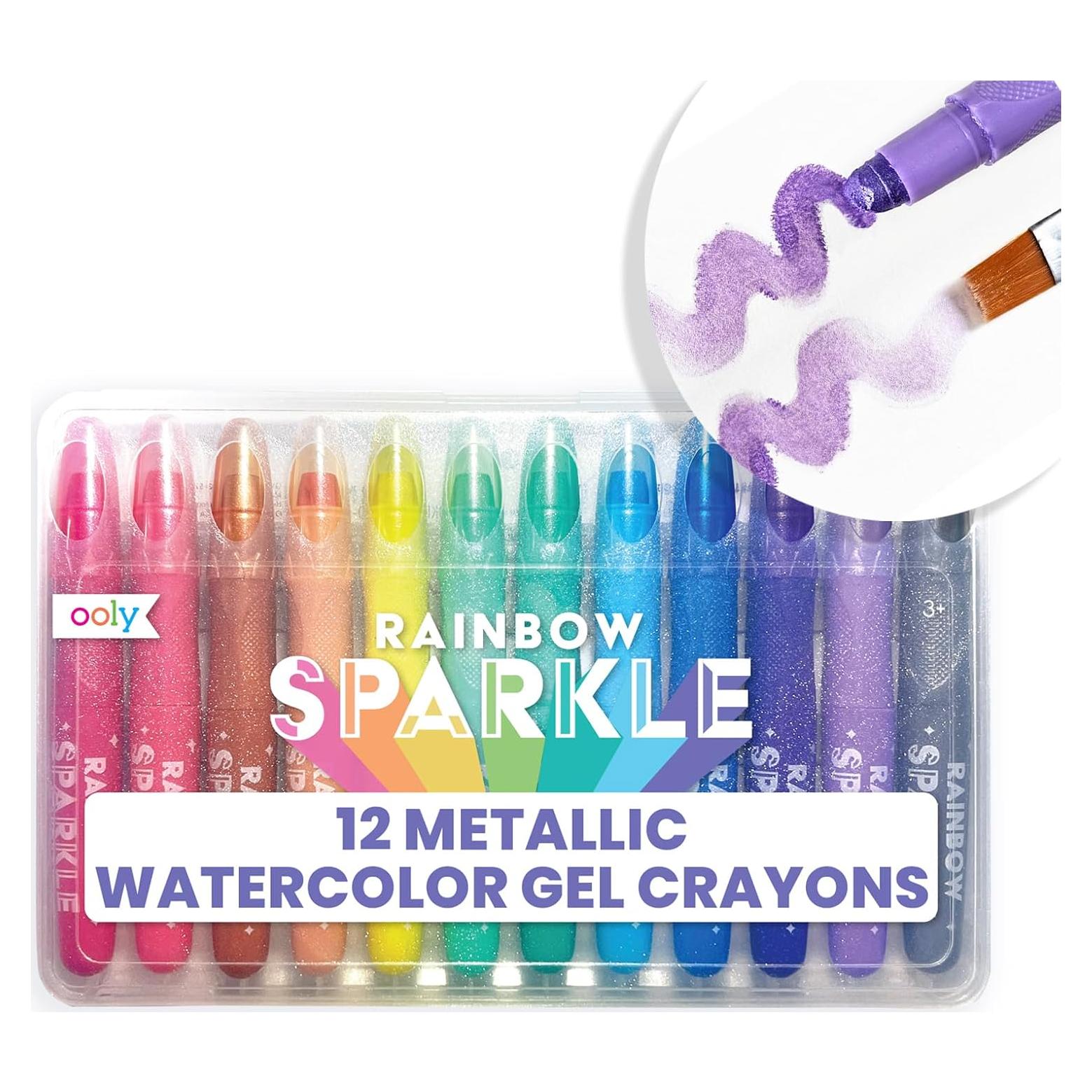 Lápices de Gel Brillantes OOLY - Set de 12 Acuarela