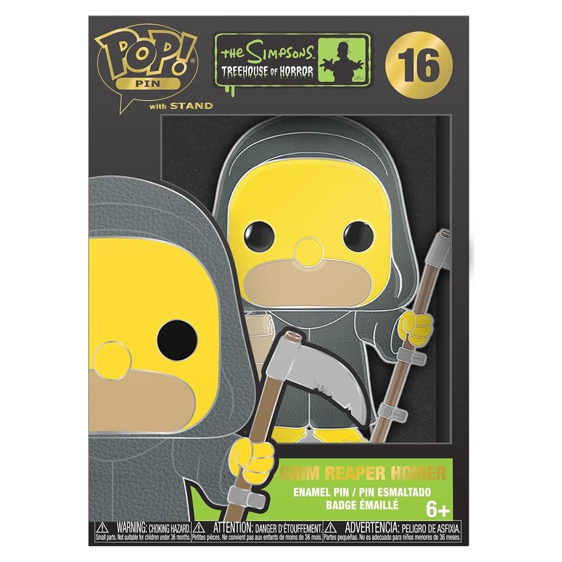 Pin de Esmalte Homer Simpson Grim Reaper Funko 10.16 cm