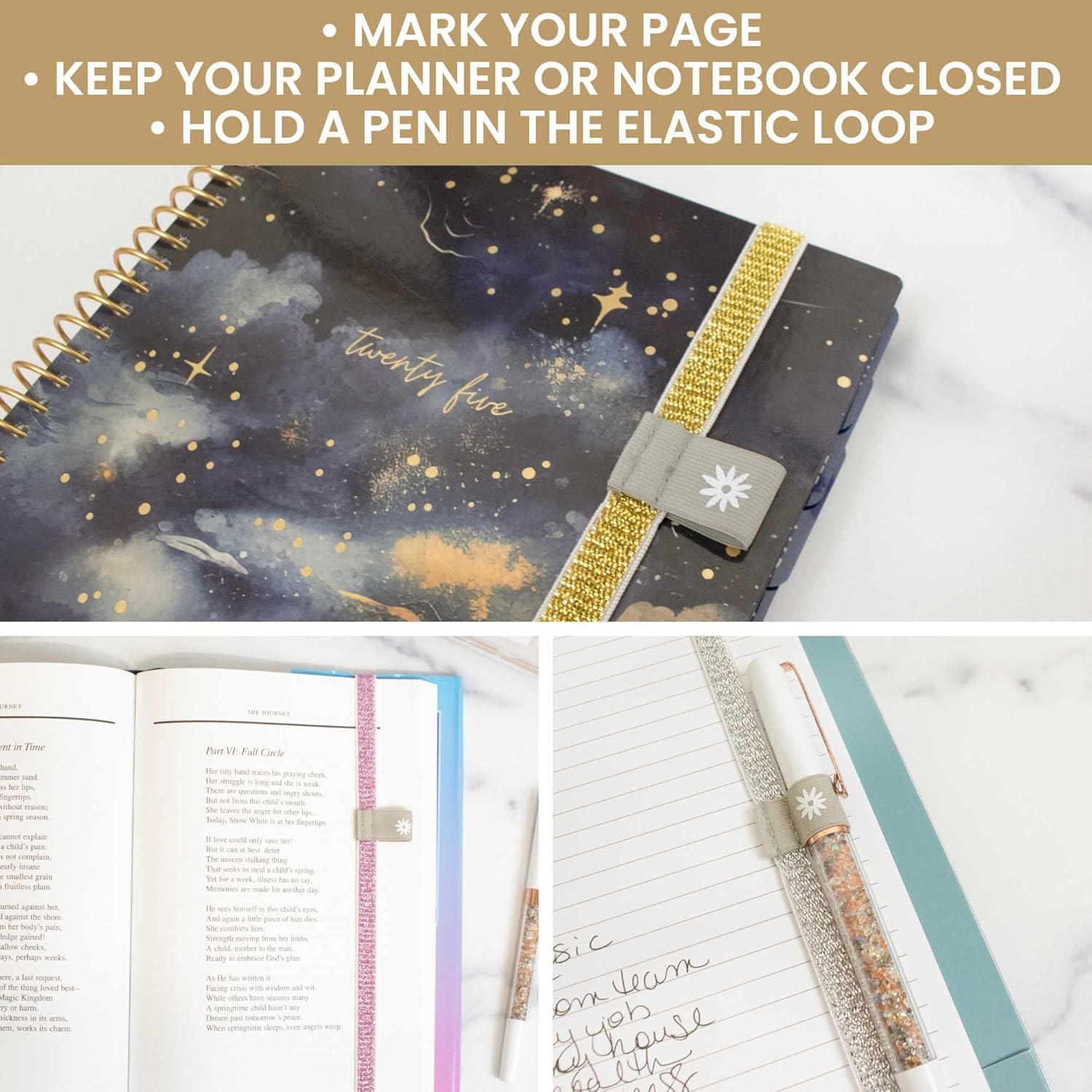 Bandas Elásticas Bloom Daily - Set de 3 Dorado, Rosa, Plateado