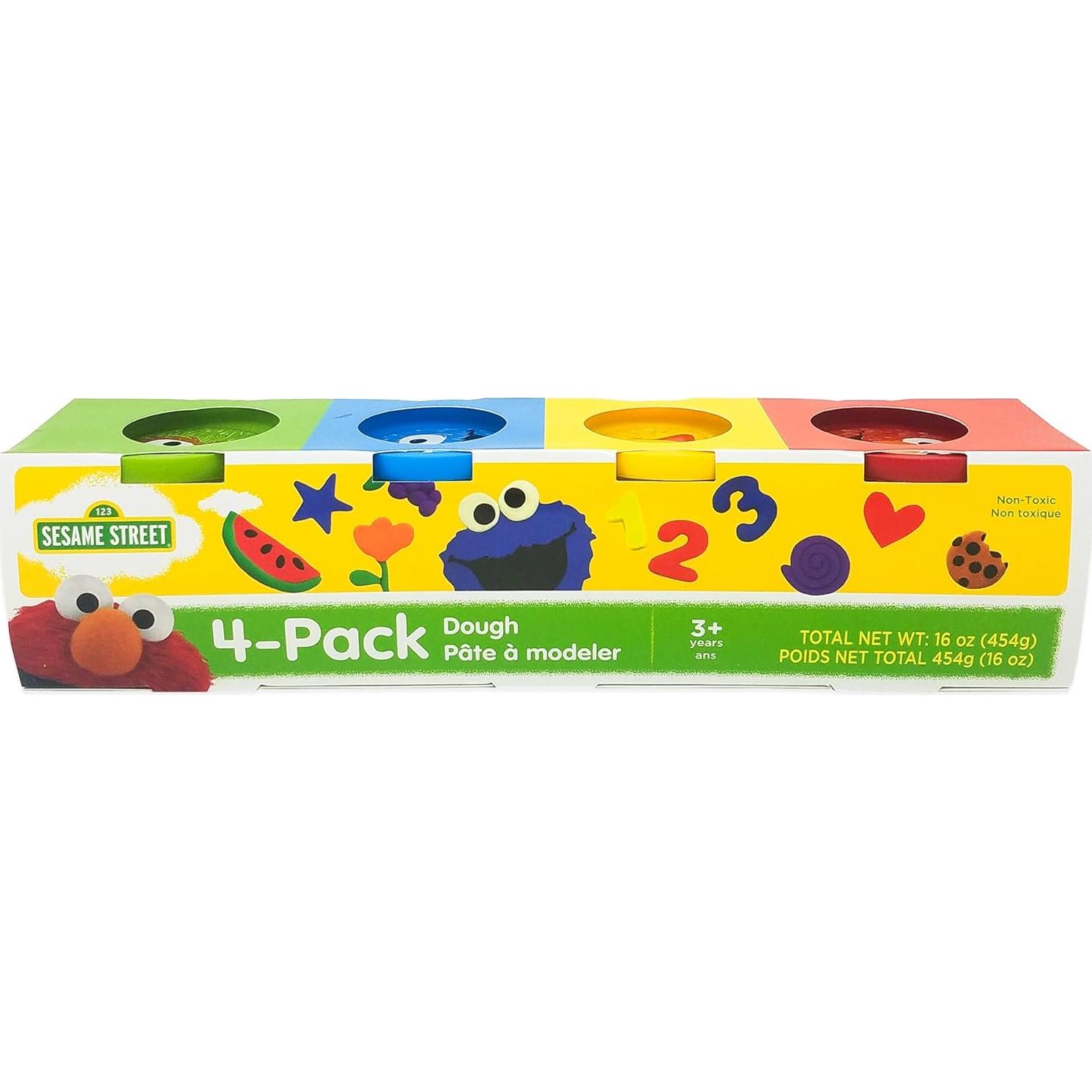 Masilla de Modelado Plaza Sésamo Leap Year - 4 Latas 113g Colores Vivos