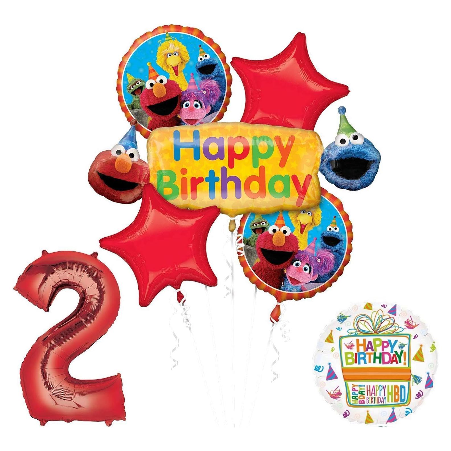 Kit de Decoración de Cumpleaños Elmo y Amigos - Mayflower