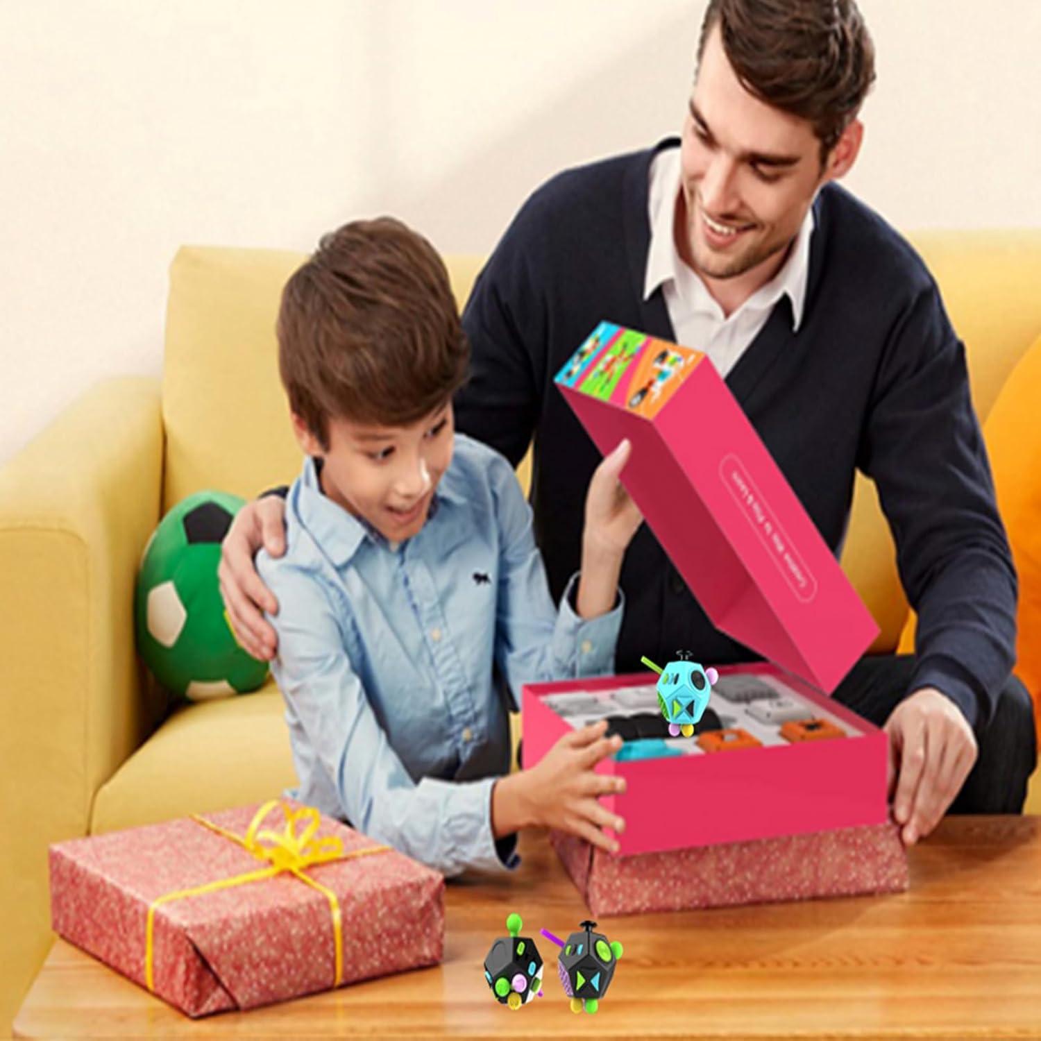 Cubo Fidget YUFENGBY 12 Caras Alivio Estrés y Ansiedad