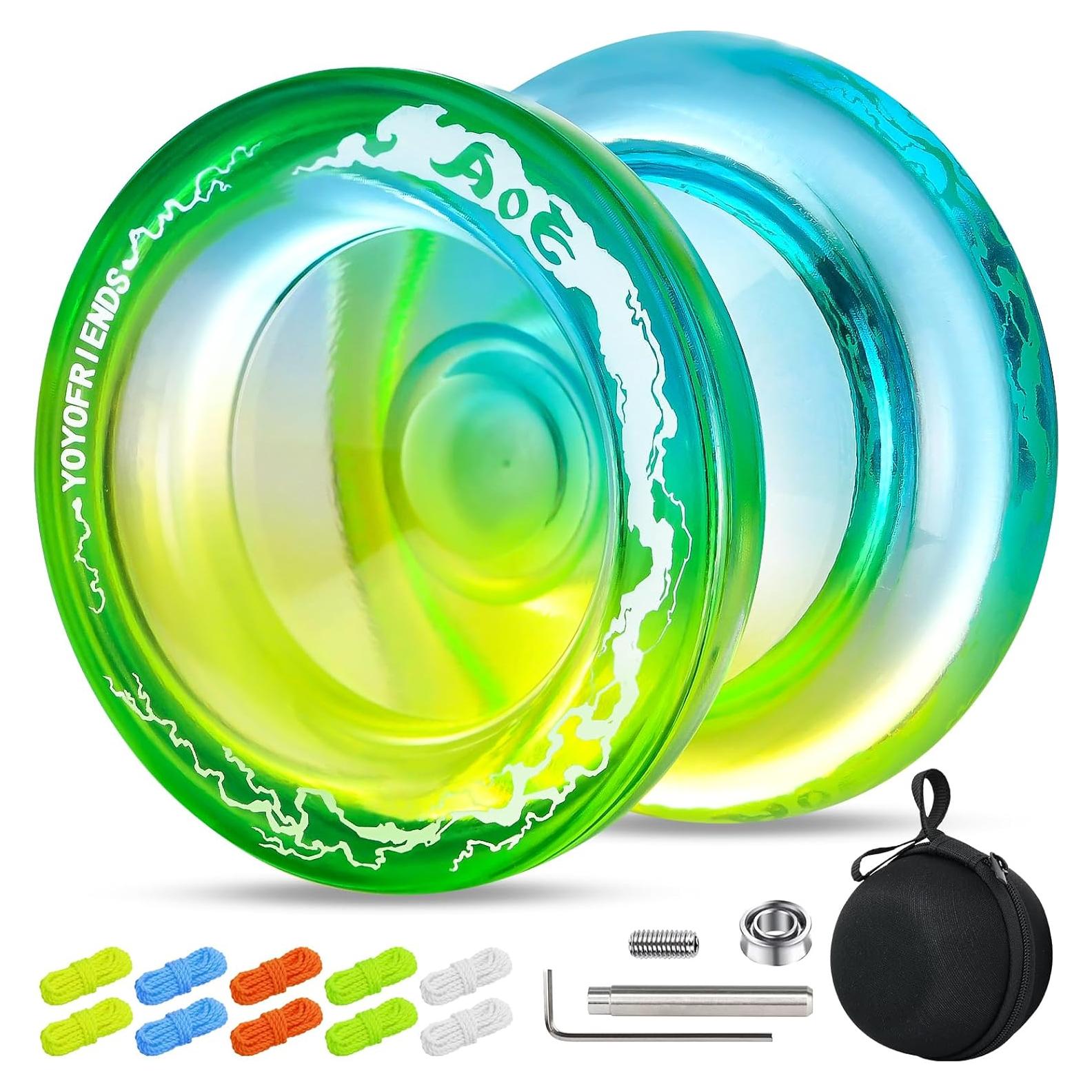 Yoyo Profesional 7YO AOE para Principiantes Azul Amarillo