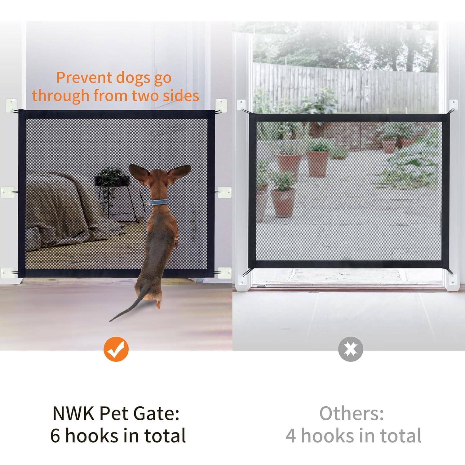 Puerta Mágica NWK para Perros 30x43 cm con 6 Ganchos