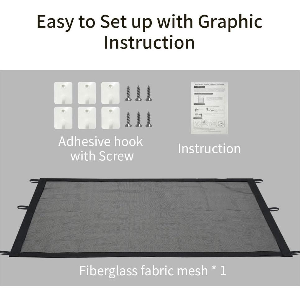 Puerta Mágica NWK para Perros 30x43 cm con 6 Ganchos