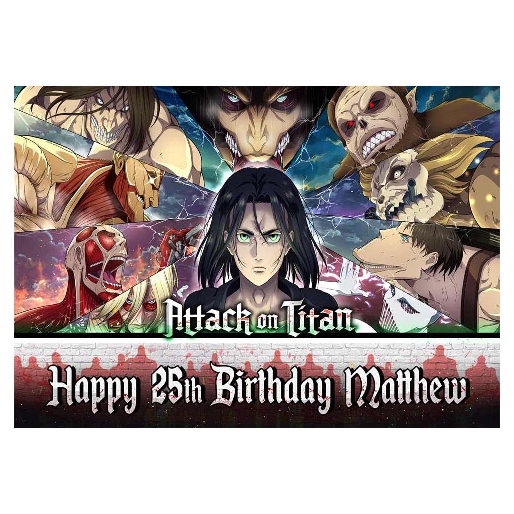 Cakecery Imagen Comestible Ataque Titanes 20x28 cm Pastel