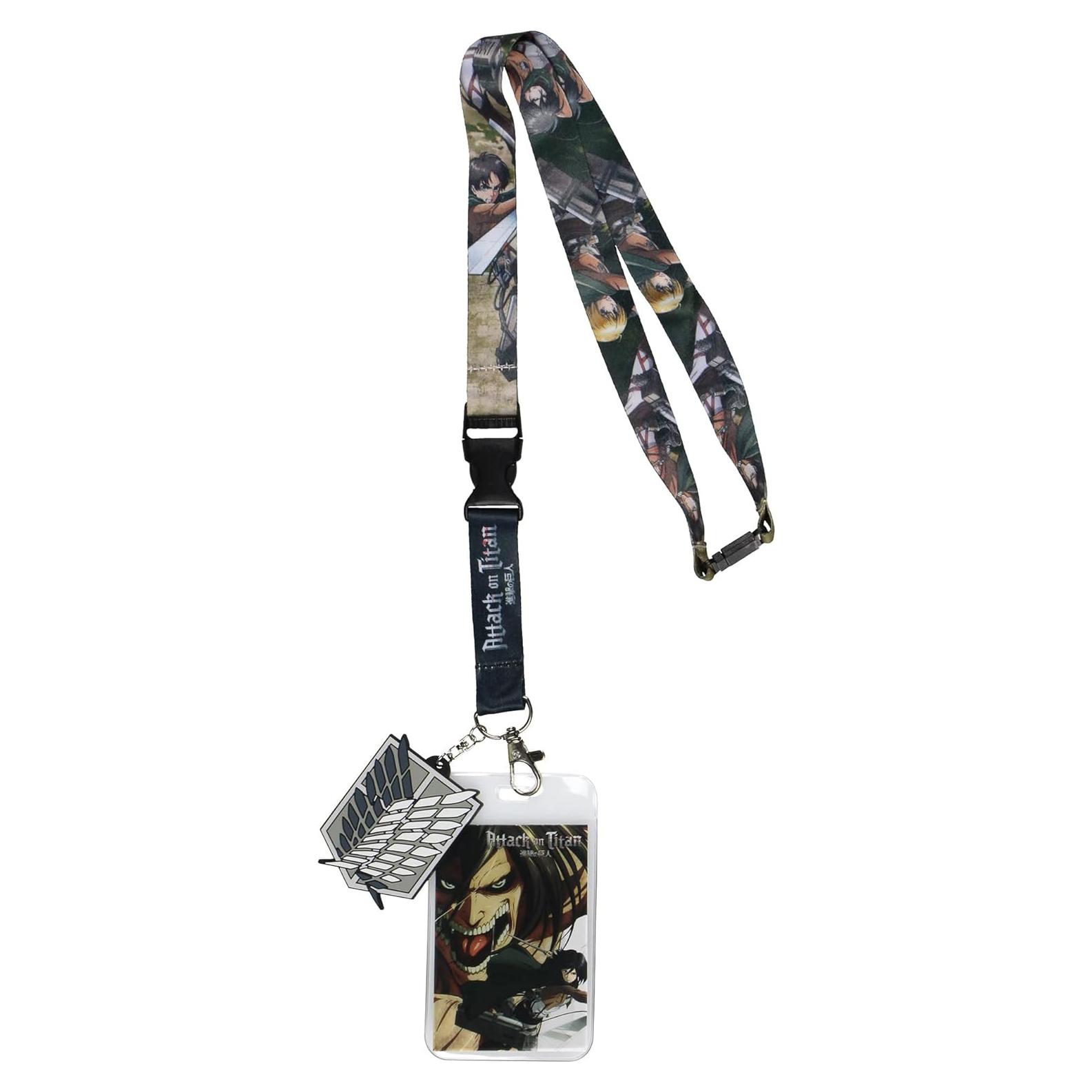 Porta Credencial Attack On Titan JUST FUNKY con Charm y Cinta