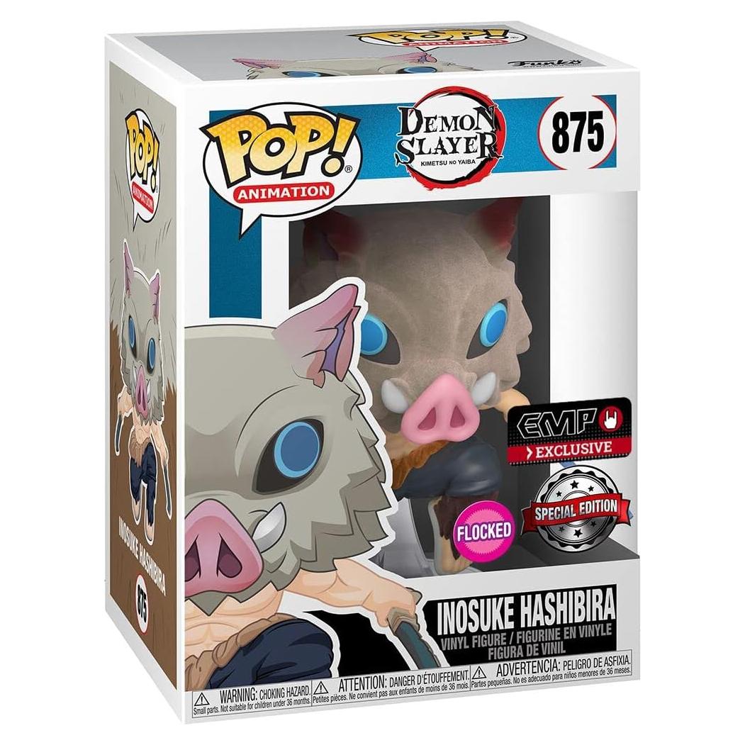 Funko Pop Demon Slayer Inosuke Exclusivo Aterciopelado 15cm