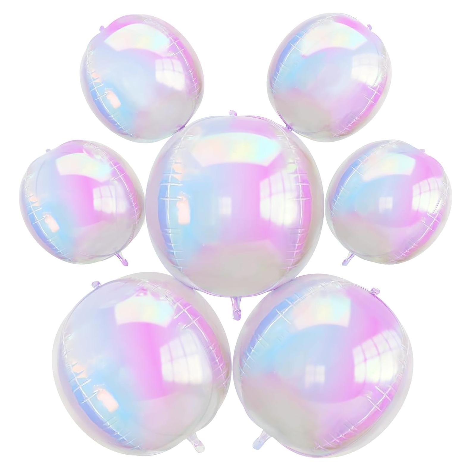 Globos 4D Iridiscentes Froova 56 cm y 25 cm Holográficos