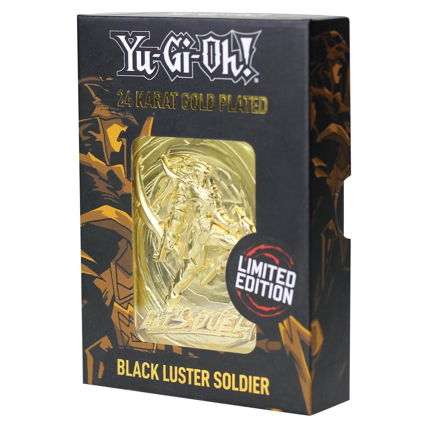 Tarjeta de Metal Yu-Gi-Oh! Black Luster Soldier Oro 24k