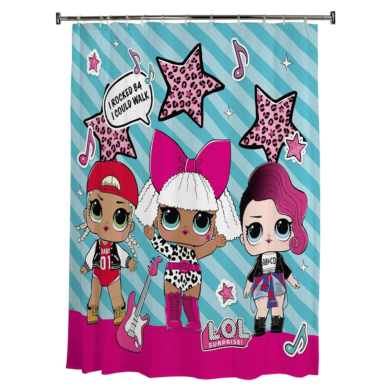 Cortina de Ducha Decorativa Franco 72x72 cm LOL Surprise