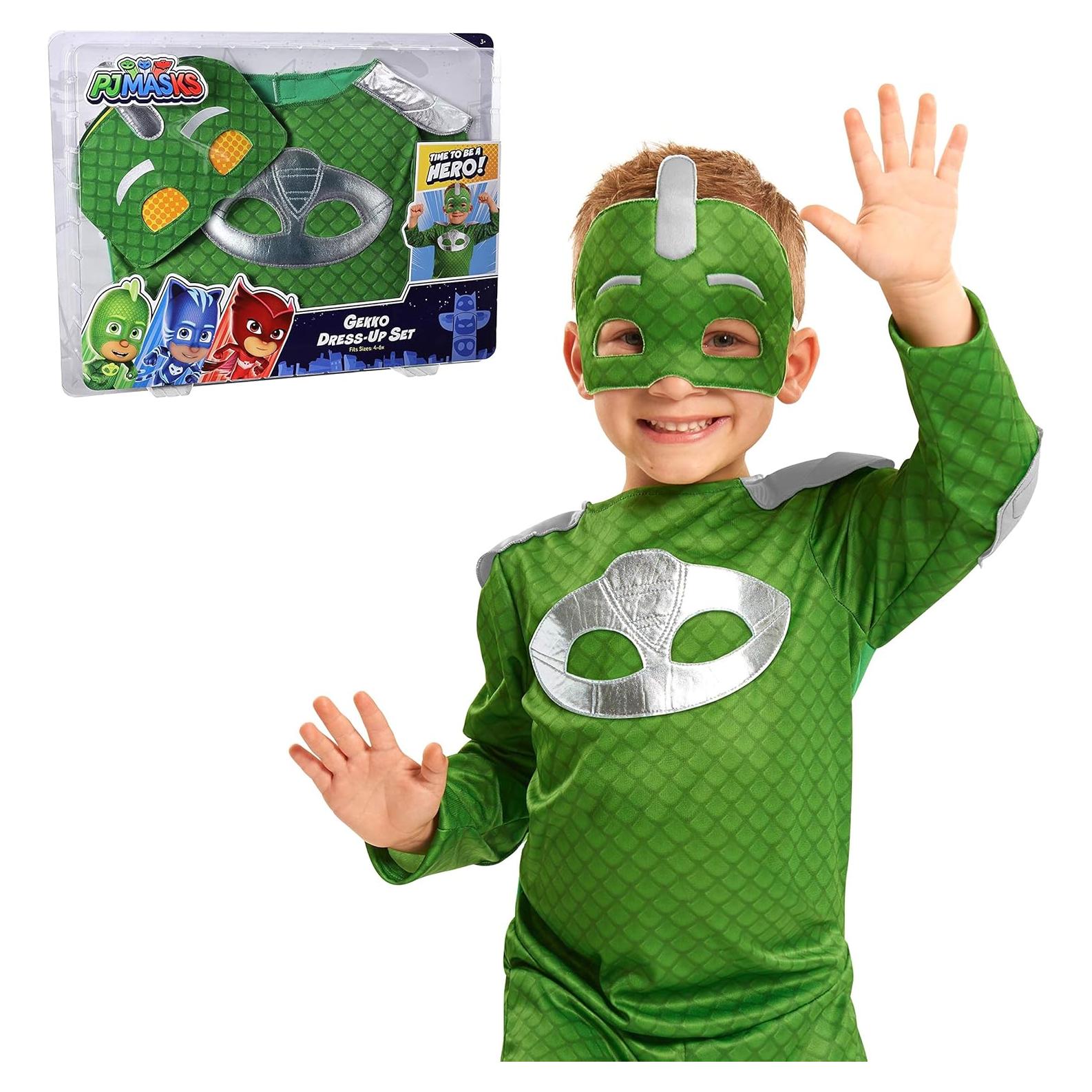 Disfraz Turbo Blast Gekko PJ Masks 4-6X con máscara