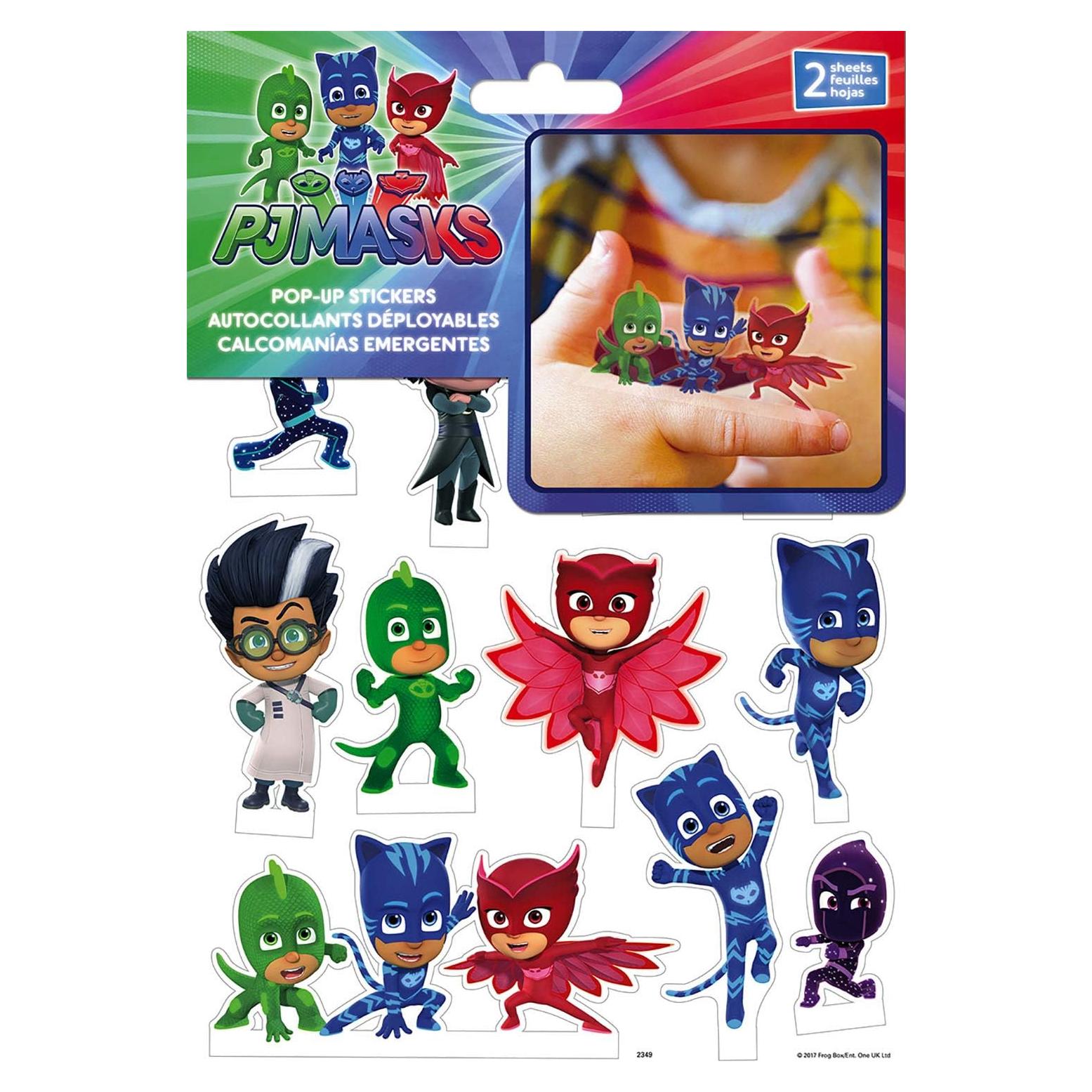 Stickers 3D PJ Masks Trends International - 14.6x21.6 cm