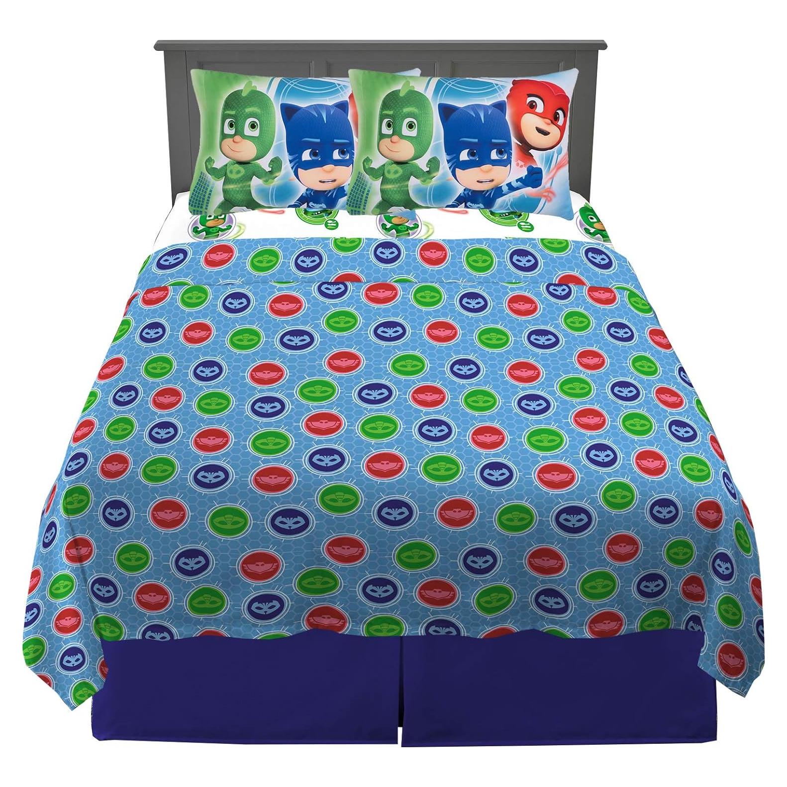 Juego de Sábanas Completo Franco PJ Masks 4 Piezas Microfibra