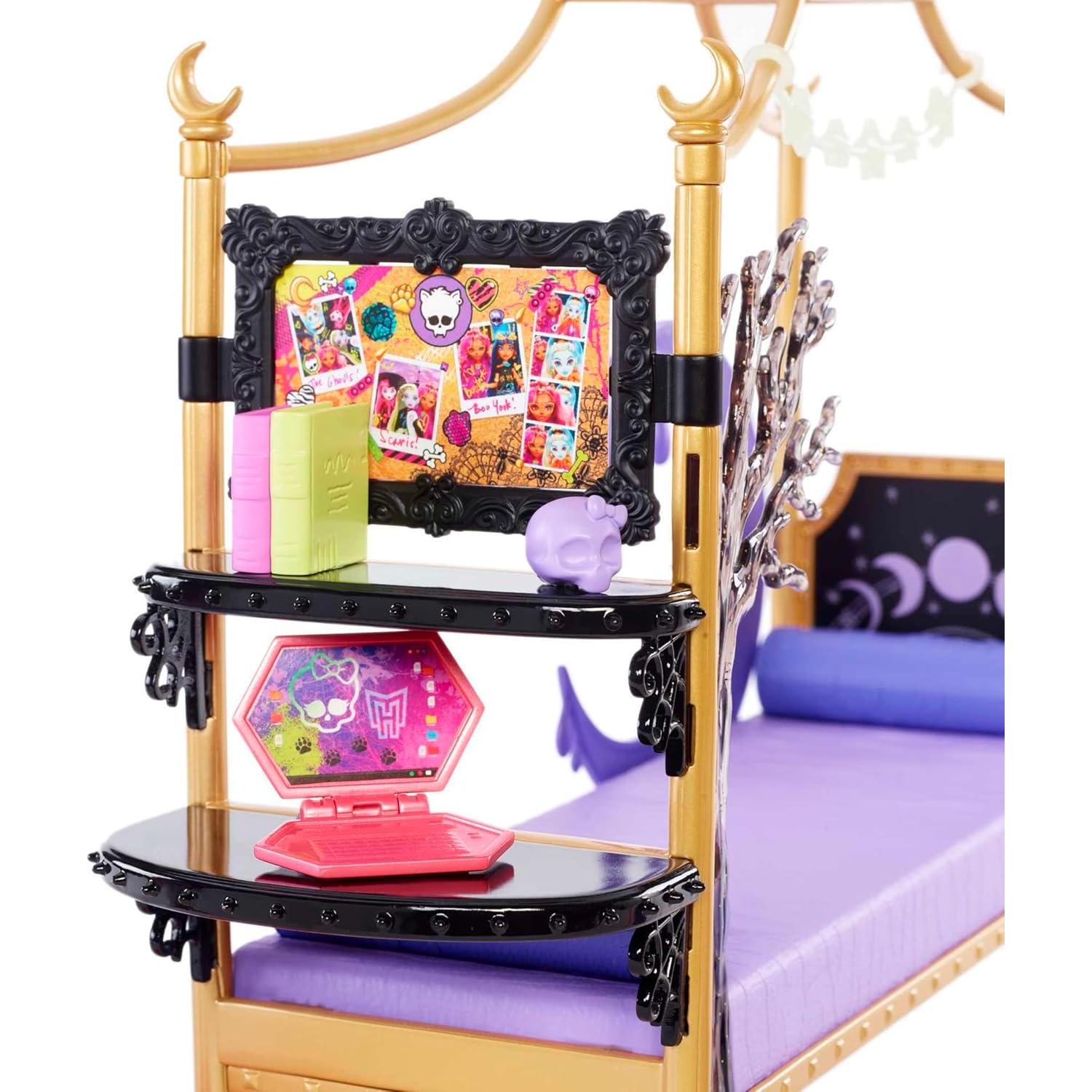 Set de Juego Habitacion Clawdeen Wolf Monster High 15 Piezas