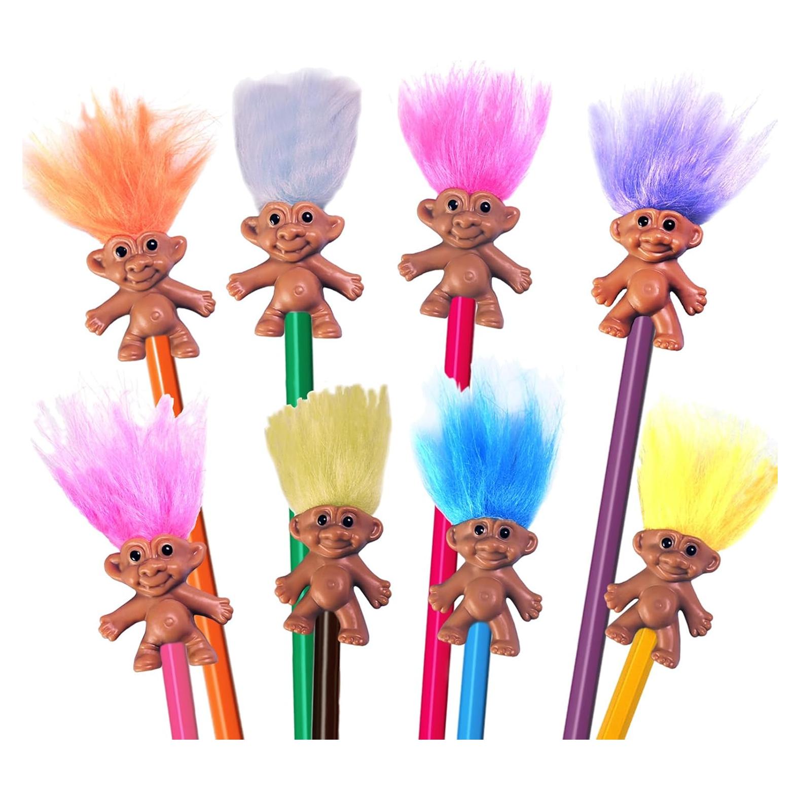 Pack 8 Toppers de Lápiz Troll Vintage TOMZEGNA