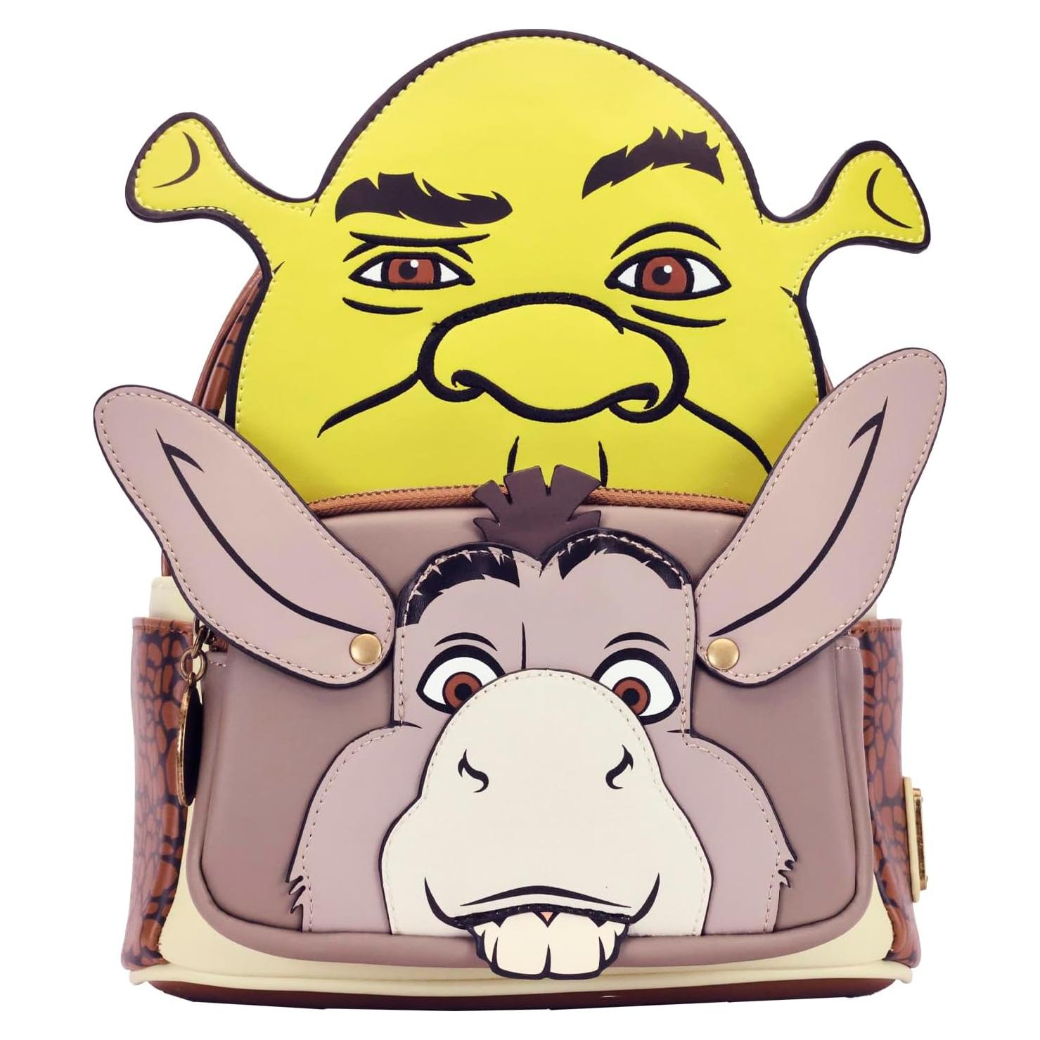 Mochila Mini Cosplay Shrek y Burro Loungefly 23x26.7cm