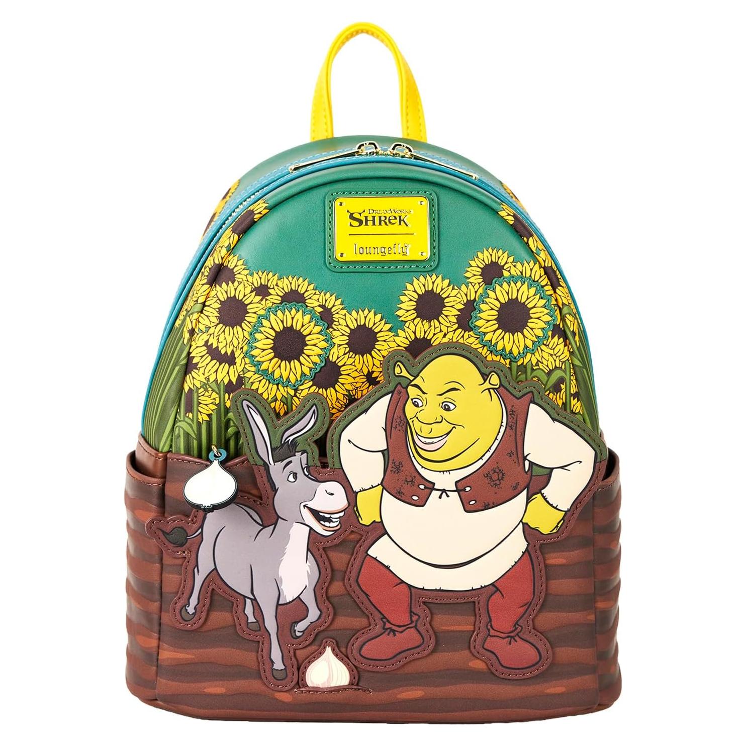 Mochila Mini Loungefly Shrek Cuero Vegano 22.86x26.67cm