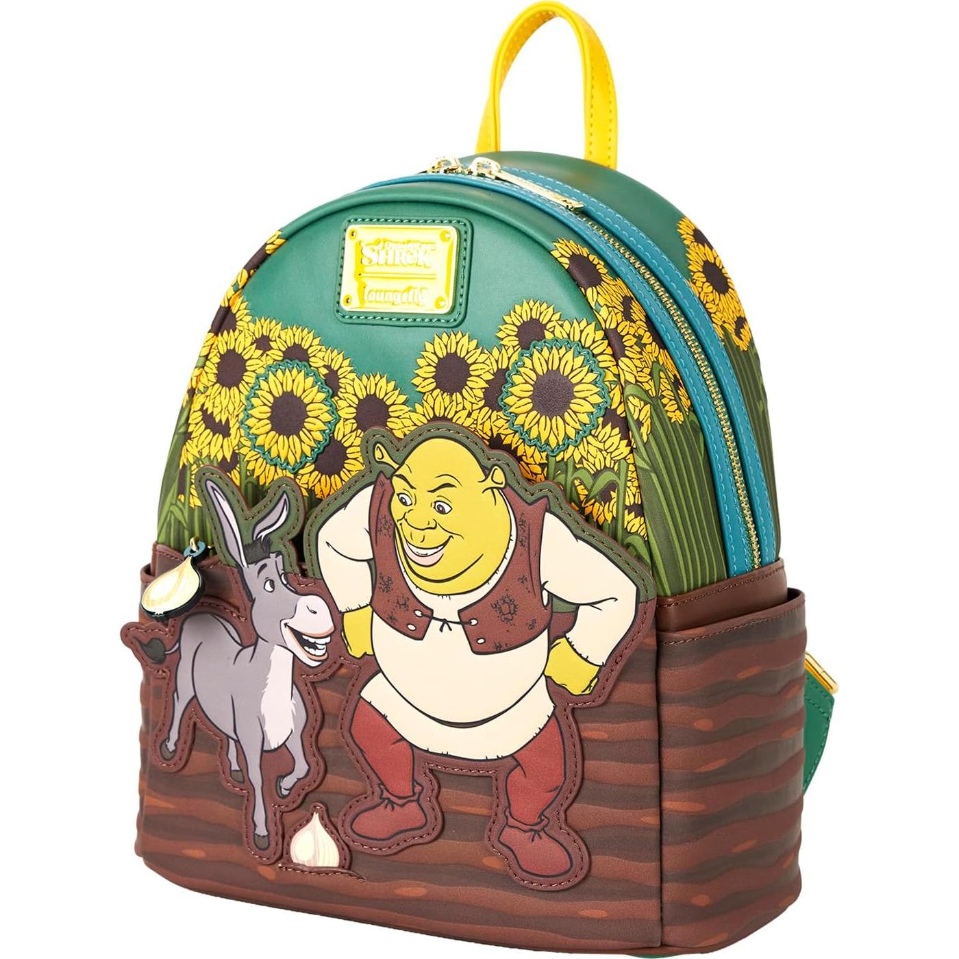 Mochila Mini Loungefly Shrek Cuero Vegano 22.86x26.67cm