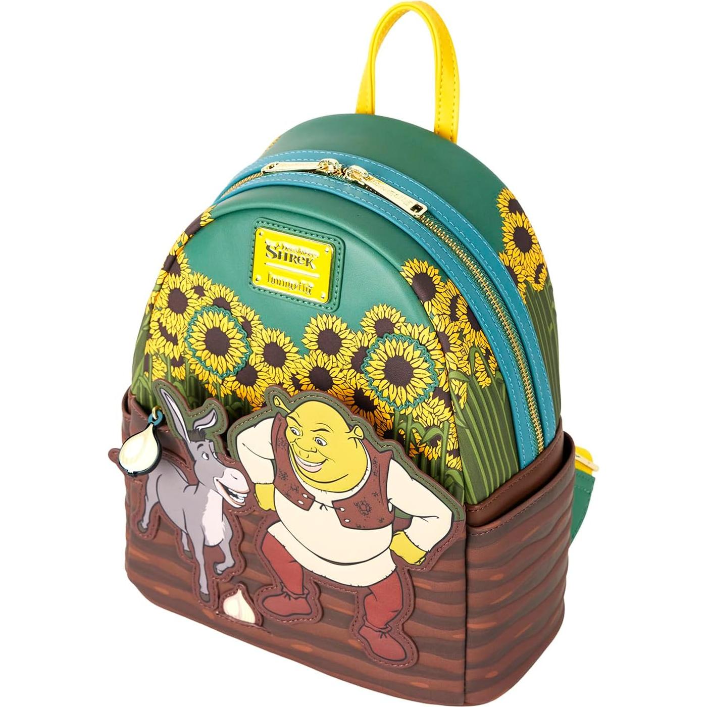 Mochila Mini Loungefly Shrek Cuero Vegano 22.86x26.67cm